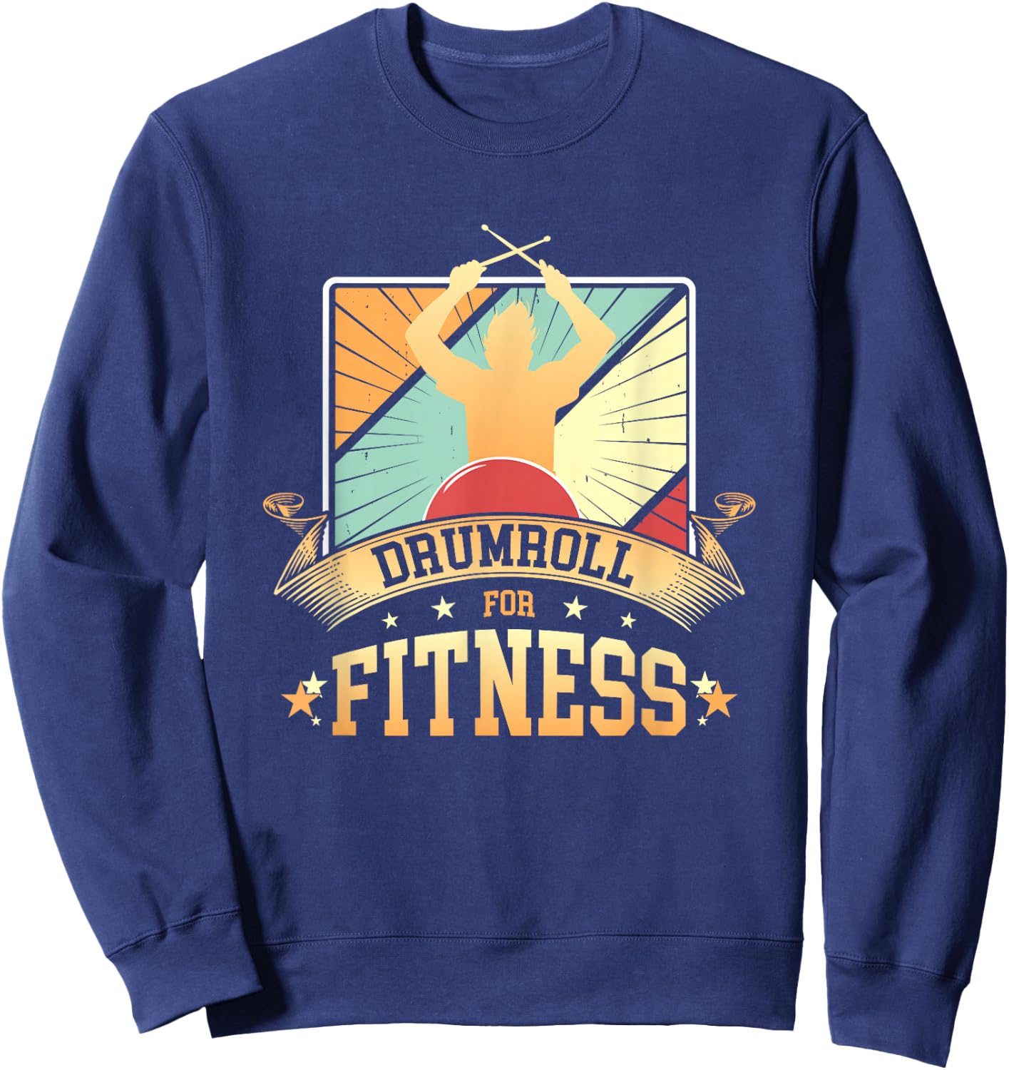 Cardio Drumming Gym Exercise Funny Fitness Class Workout Sweatshirt - Sweatshirt | Navy