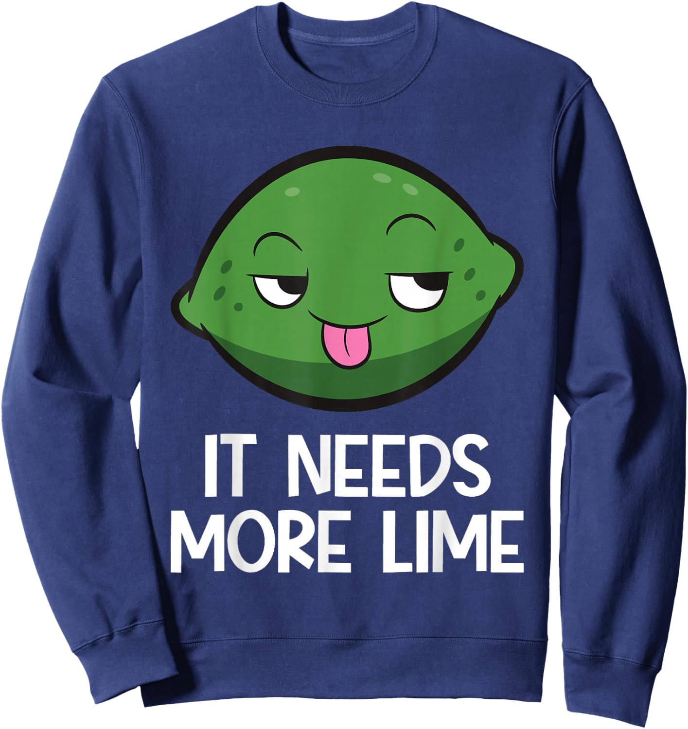 It Needs More Lime Sweatshirt - Sweatshirt | Navy