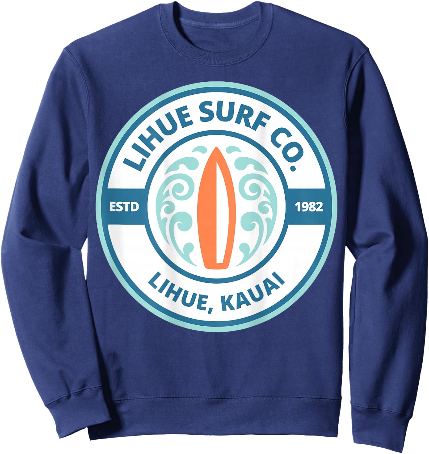 Lihue Surf Company Back Logo Kauai Sweatshirt - Sweatshirt | Navy