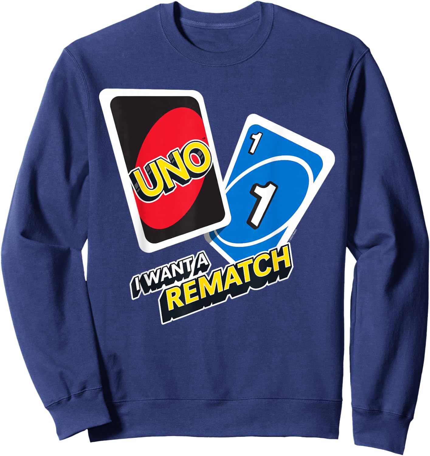 UNO - I Want a Rematch Sweatshirt - Sweatshirt | Navy