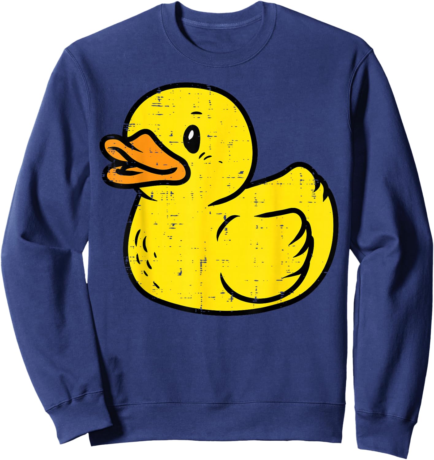 Rubber Duck Vintage Ducky Duckie Boys Girls Kids Women Men Sweatshirt - Sweatshirt | Navy