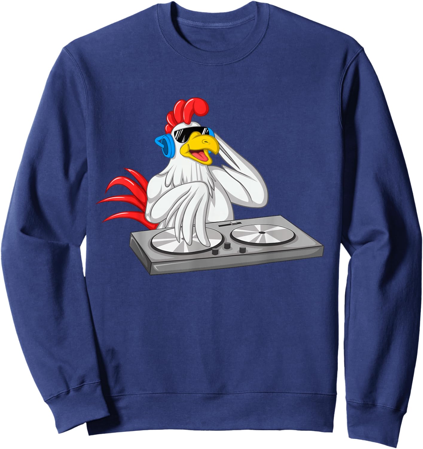 Funny DJ Art Men Women Music Producer Disc Jockey Lover DJ Sweatshirt - Sweatshirt | Navy