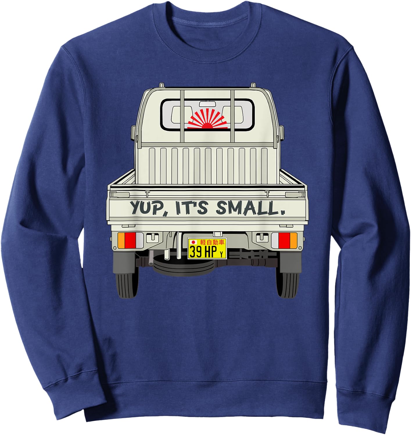 Japan Mini Truck Kei CarCab Over Compact 4wd Off Road Truck Sweatshirt - Sweatshirt | Navy