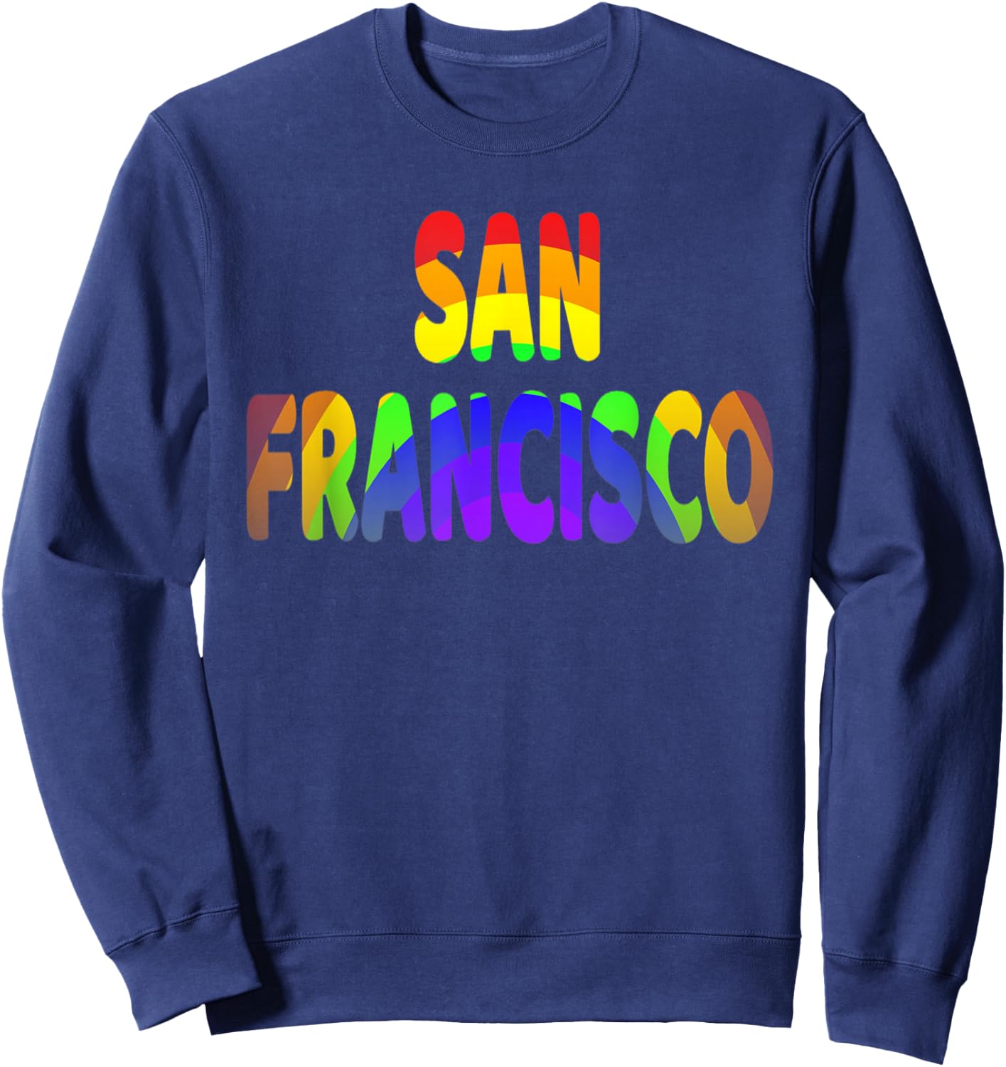 SAN FRANCISCO Rainbow Design Sweatshirt - Sweatshirt | Navy