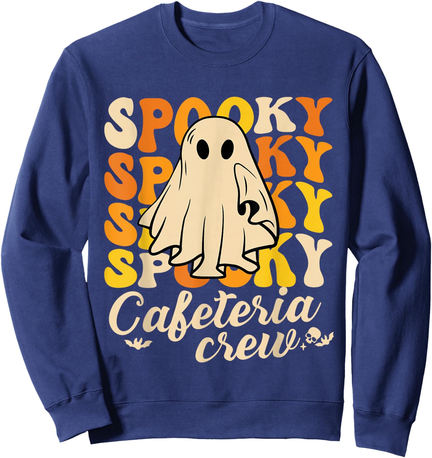 Spooky Cafeteria Crew Squad Halloween Costume Lunch Lady Sweatshirt - Sweatshirt | Navy