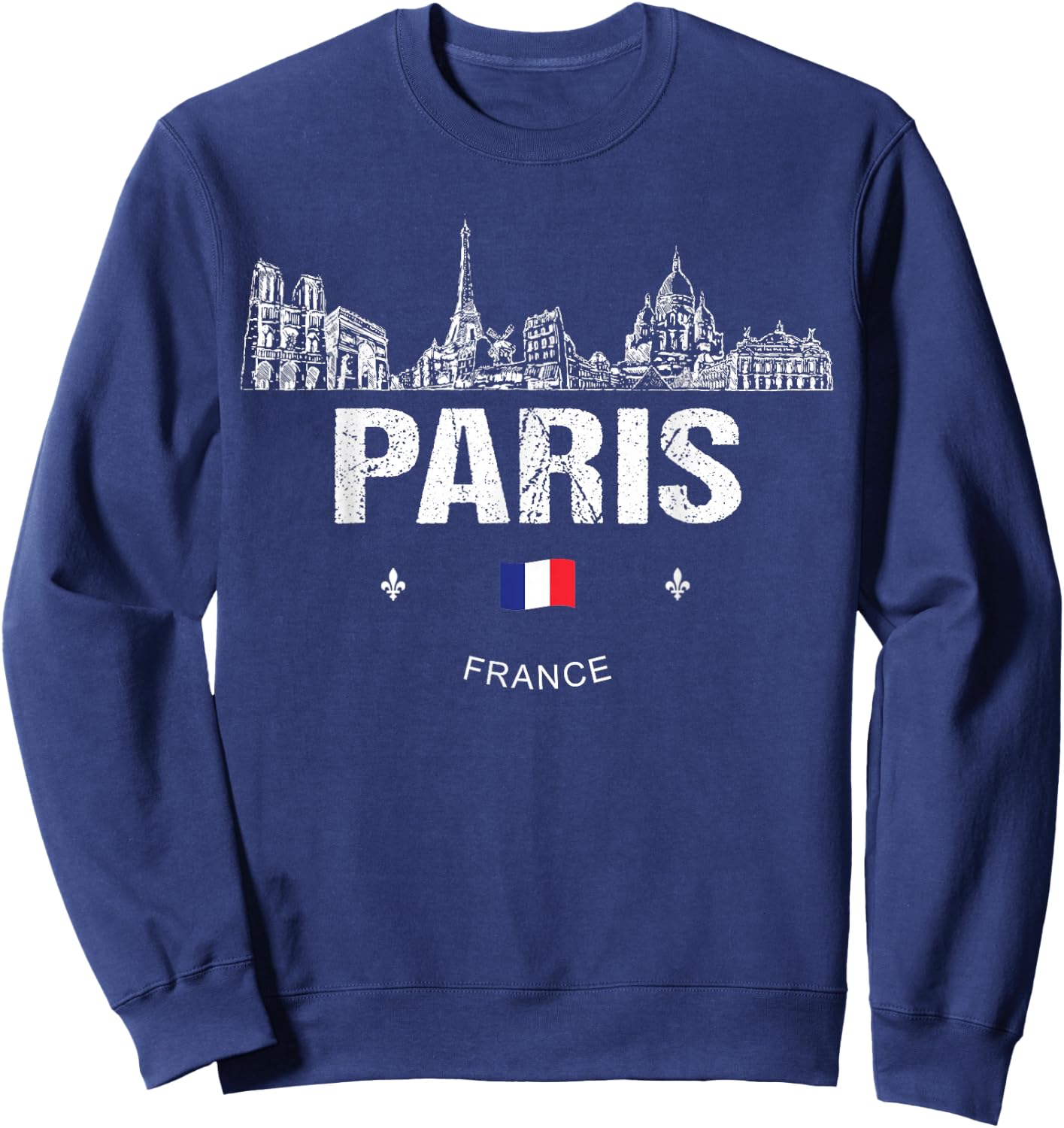 Paris Souvenir Travel Sweatshirt - Sweatshirt | Navy