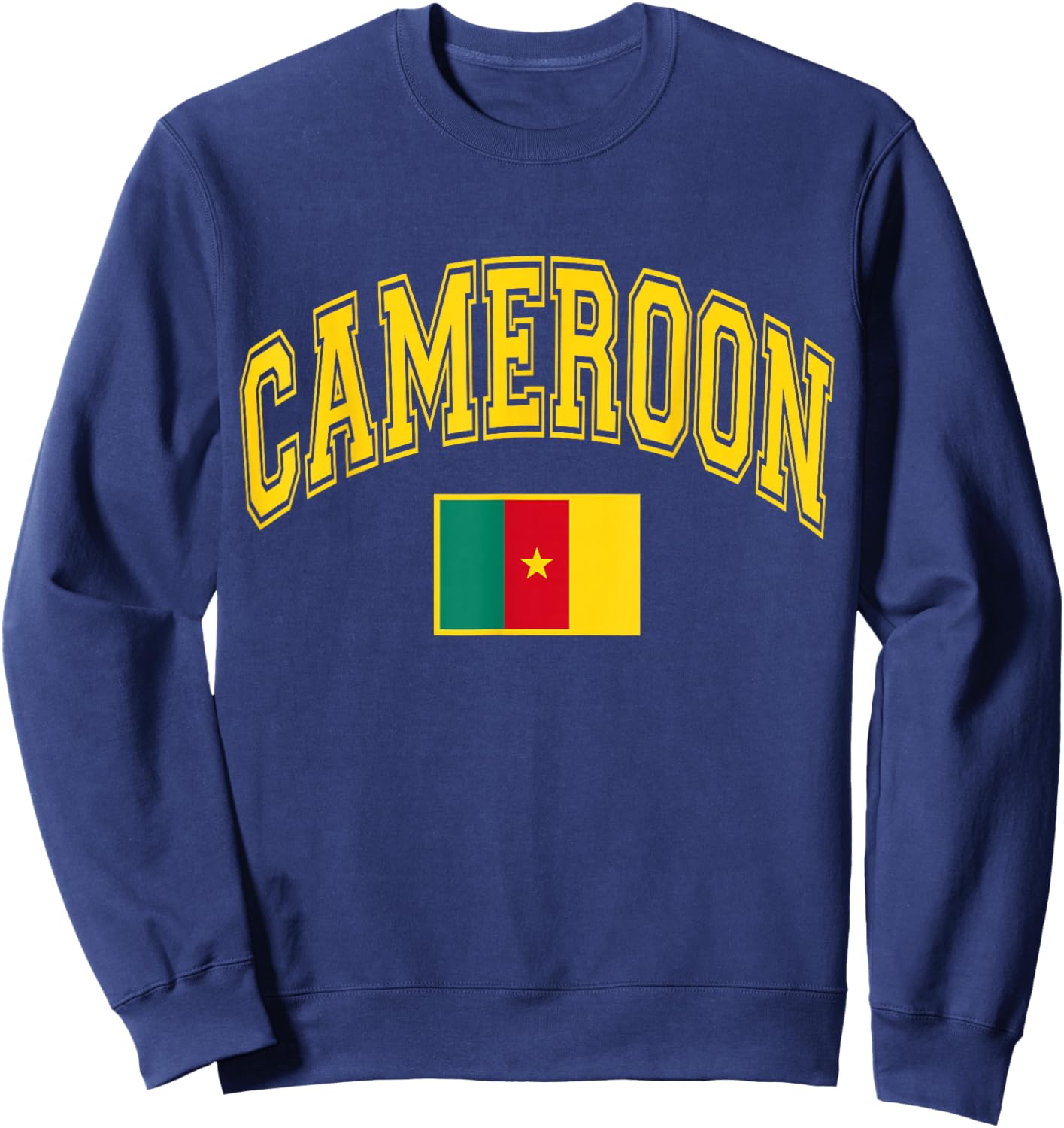 Cameroon Africa Cameroonian Flag Graphic Sweatshirt - Sweatshirt | Navy