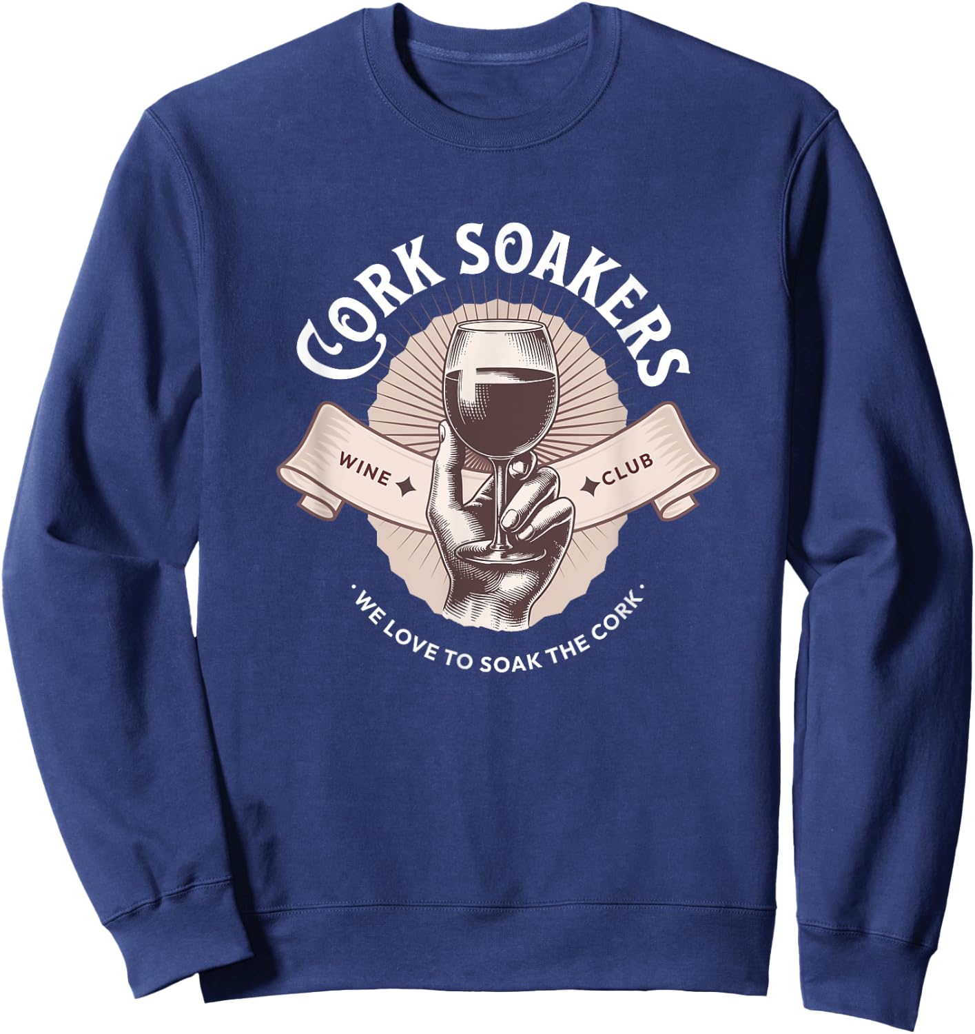 Cork Soakers Wine Club Sweatshirt - Sweatshirt | Navy