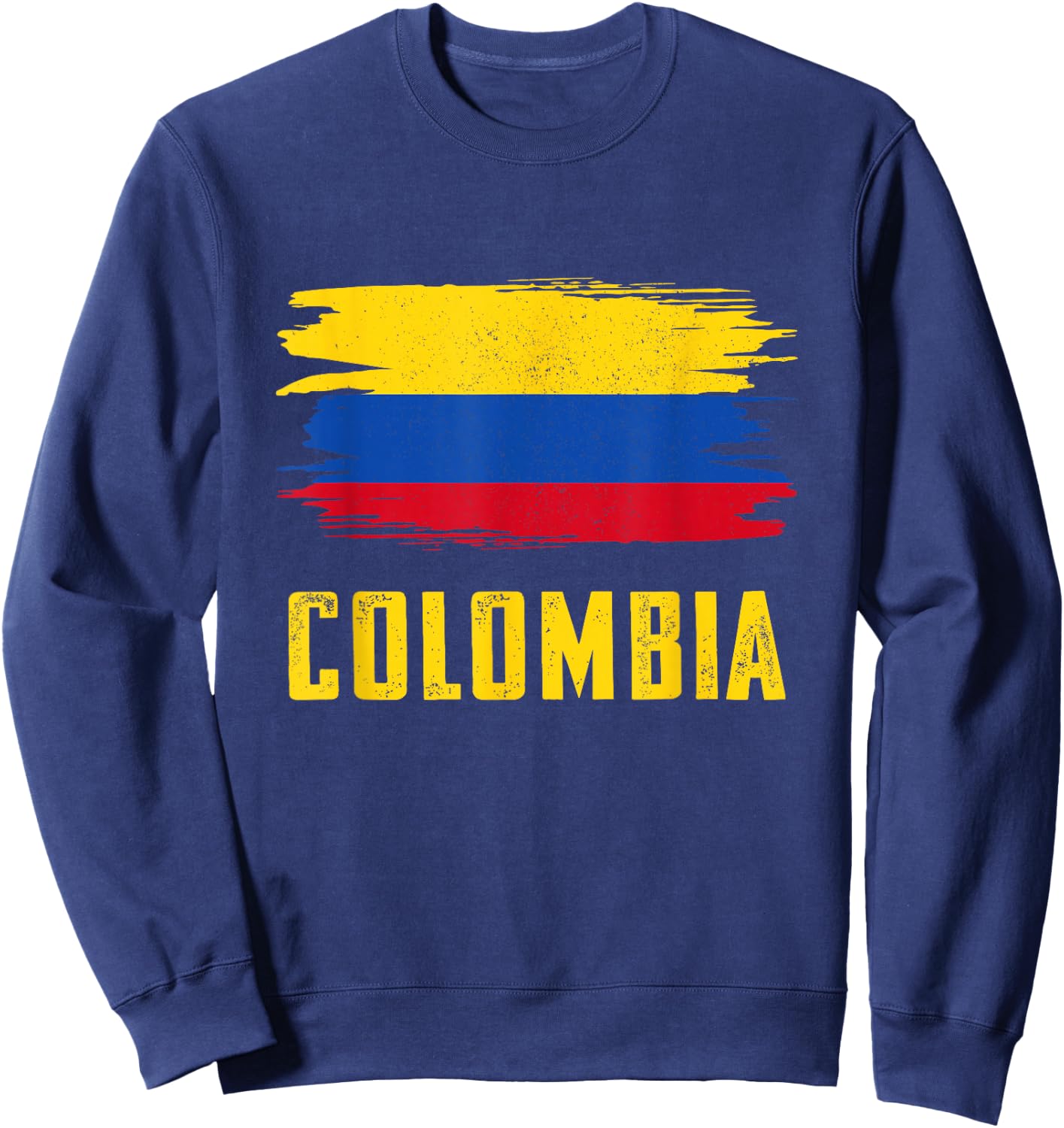 Colombia Columbian Flag Colombia Sweatshirt - Sweatshirt | Navy