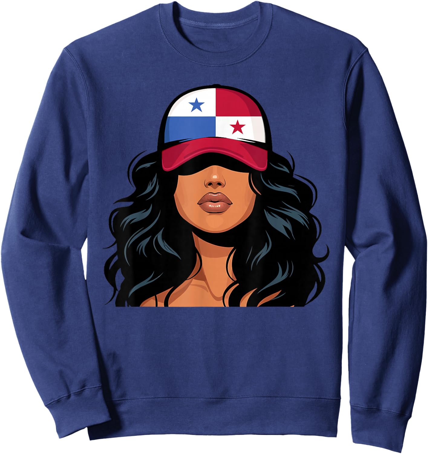 Panamanian Girls Panama Flag Proud Panameña Women Sweatshirt - Sweatshirt | Navy