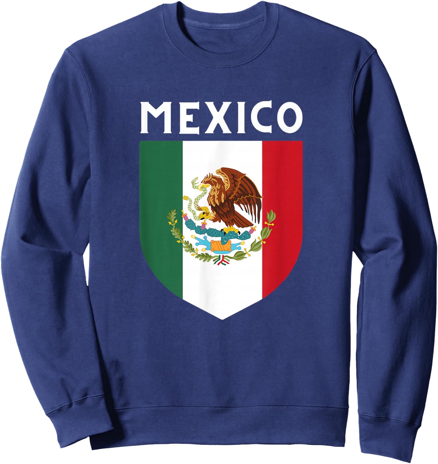 Mexico Mexican Flag Mexicans Apparel Men Women Kids Sweatshirt - Sweatshirt | Navy