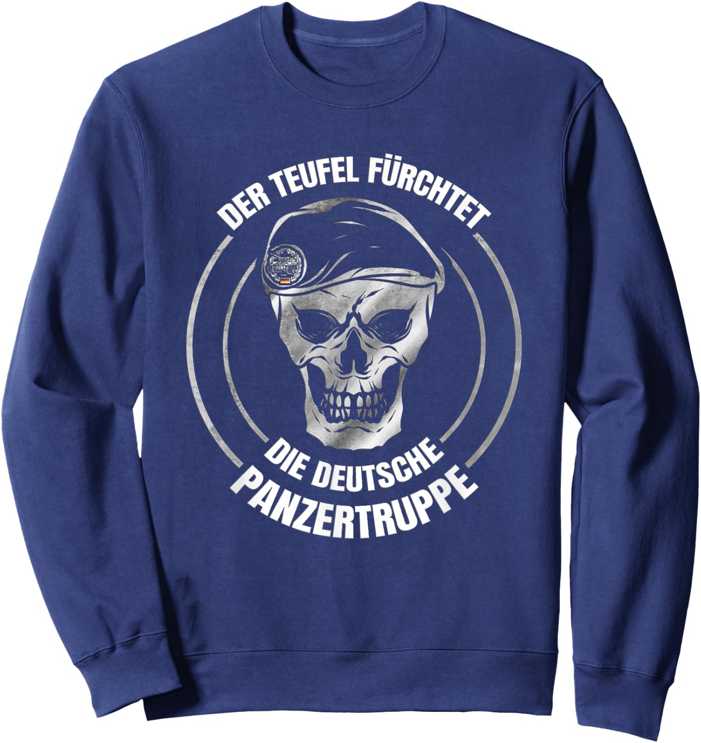 The Devil Fears the German Panzertruppe - Panzer Sweatshirt - Sweatshirt | Navy