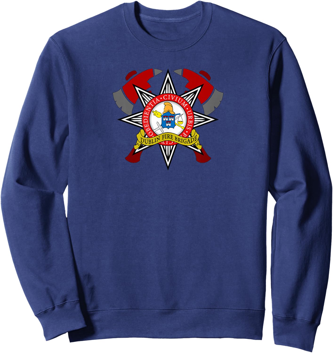 Irish Dublin Fire Brigade Ireland Firefighter Dublin Sweatshirt - Sweatshirt | Navy