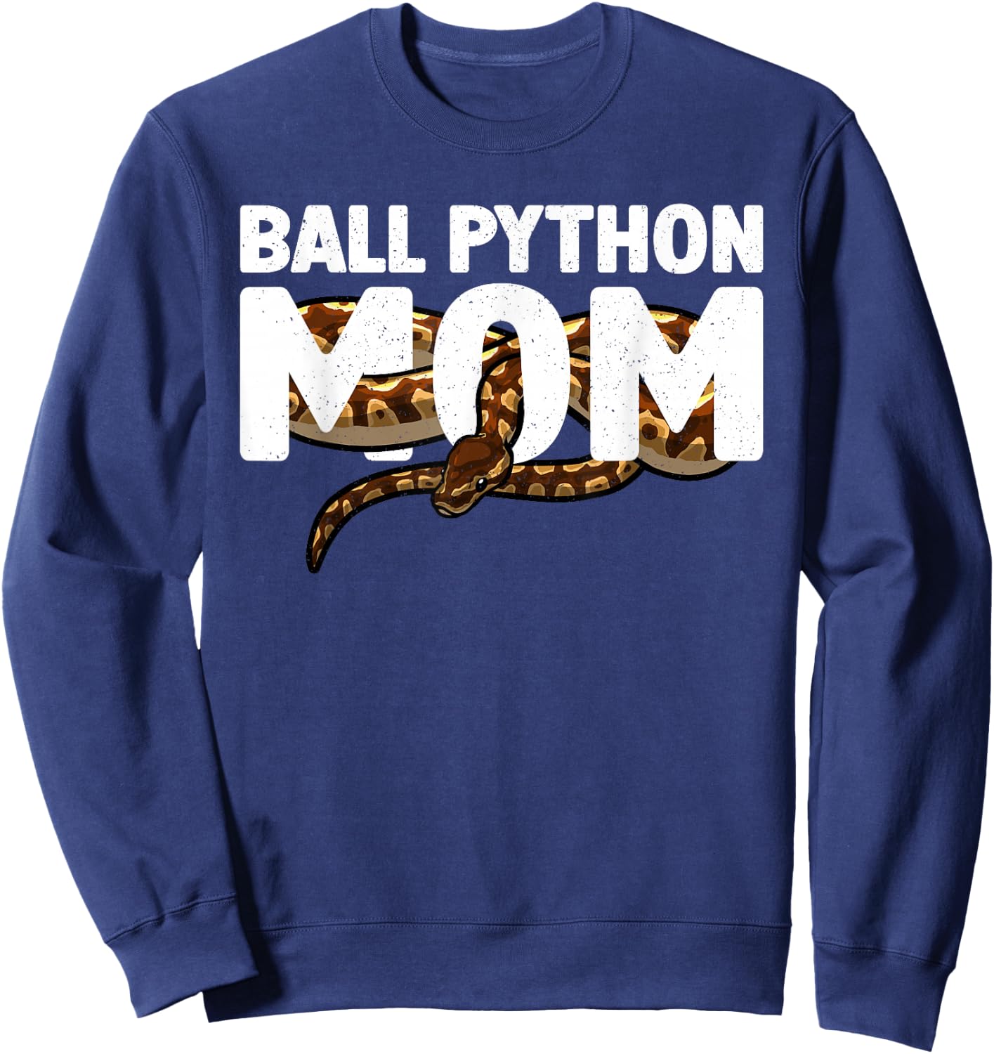 Cool Ball Python Mom Art Girls Snake Ball Python Sweatshirt - Sweatshirt | Navy