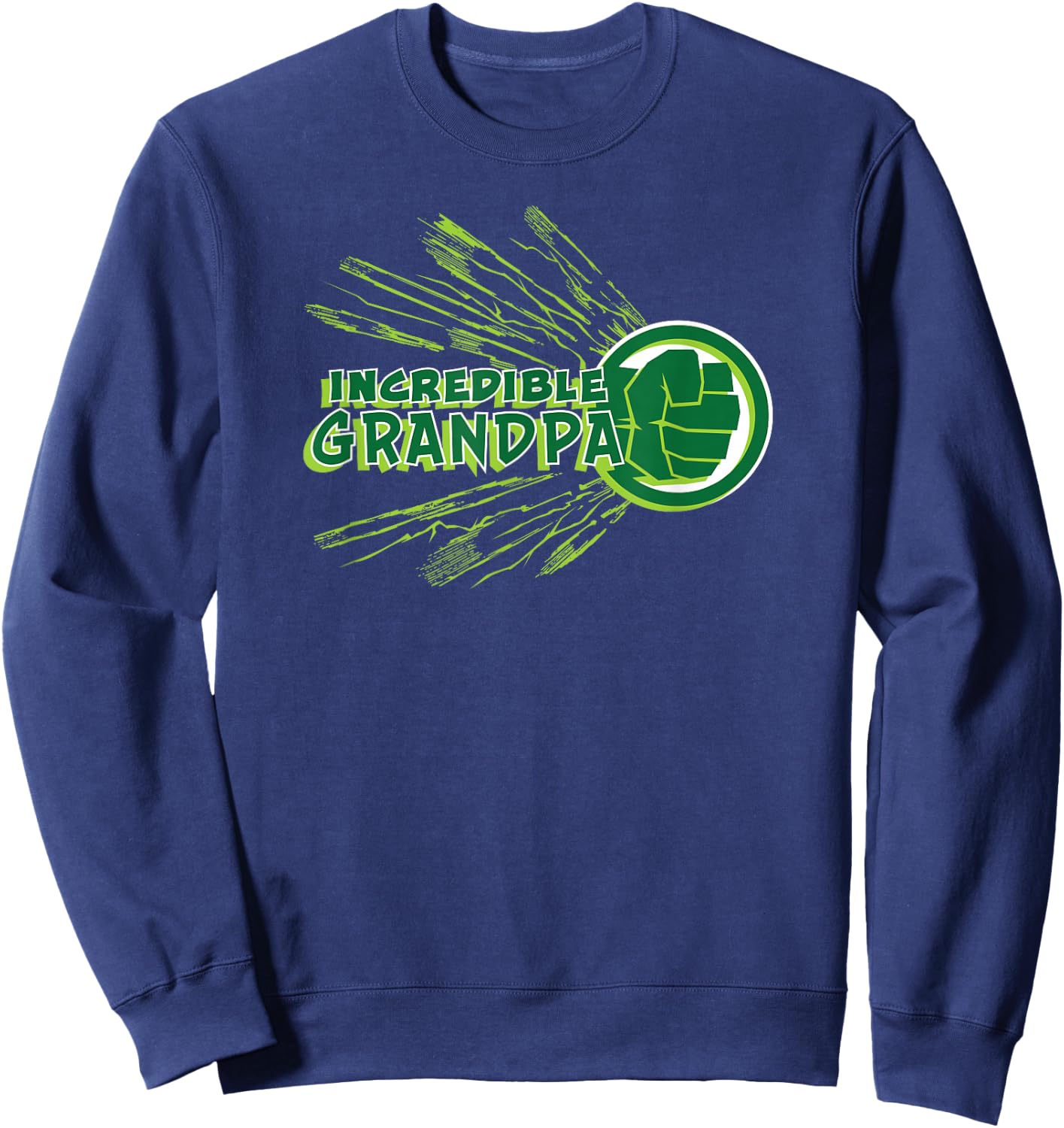 Marvel Hulk Incredible Grandpa Family Trip Vacation Sweatshirt - Sweatshirt | Navy