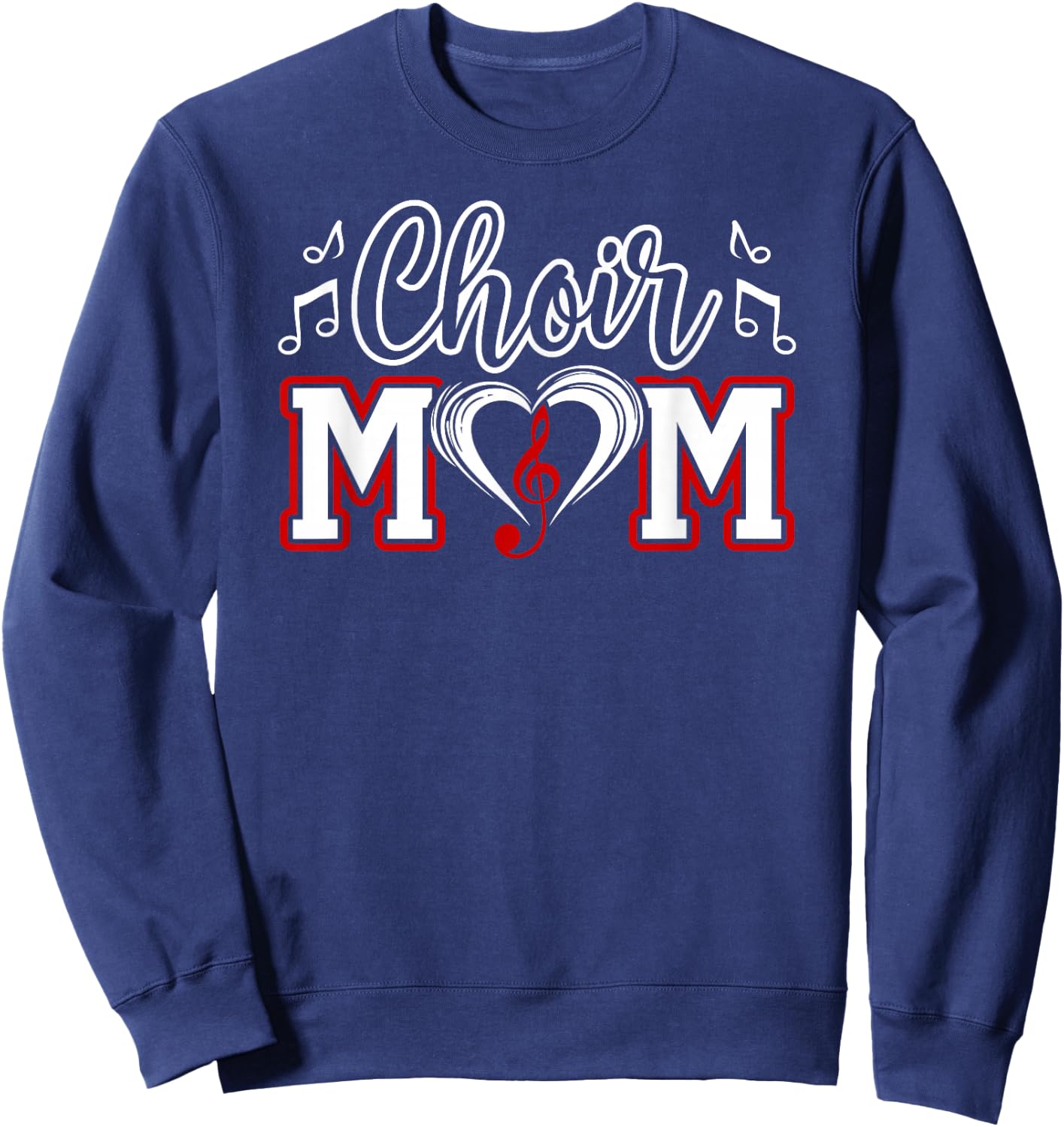 Choir Mom Heart Mom Of A Choir Member Choir Mama Sweatshirt - Sweatshirt | Navy