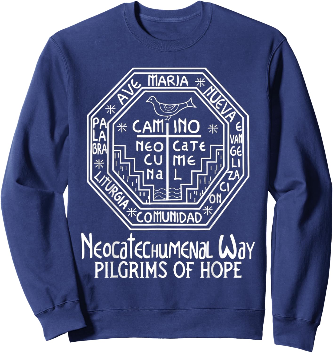 Neocatechumenal Way NCW Modern Catholic Sweatshirt - Sweatshirt | Navy