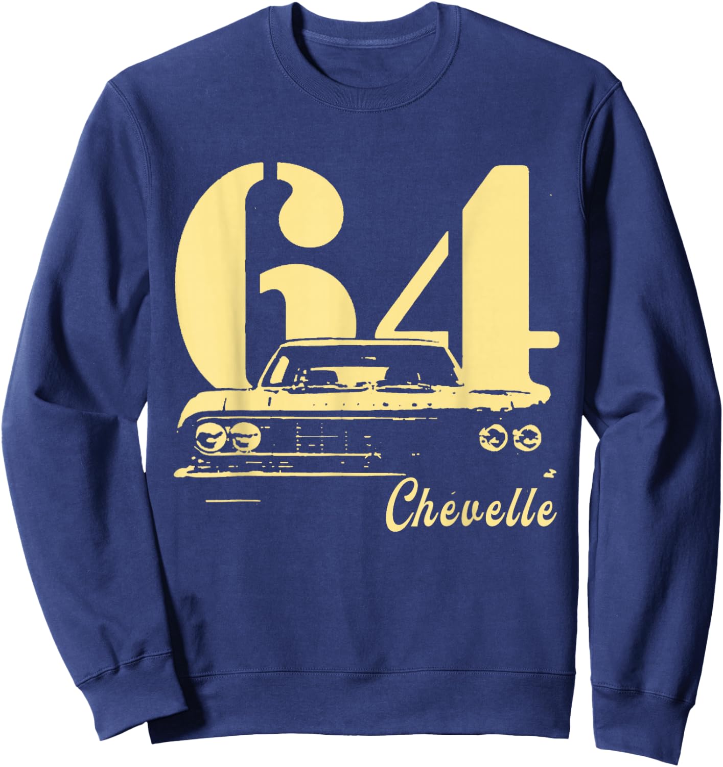 1964 64 Chevelle SS Trending Chevys Muscle Car Sweatshirt - Sweatshirt | Navy