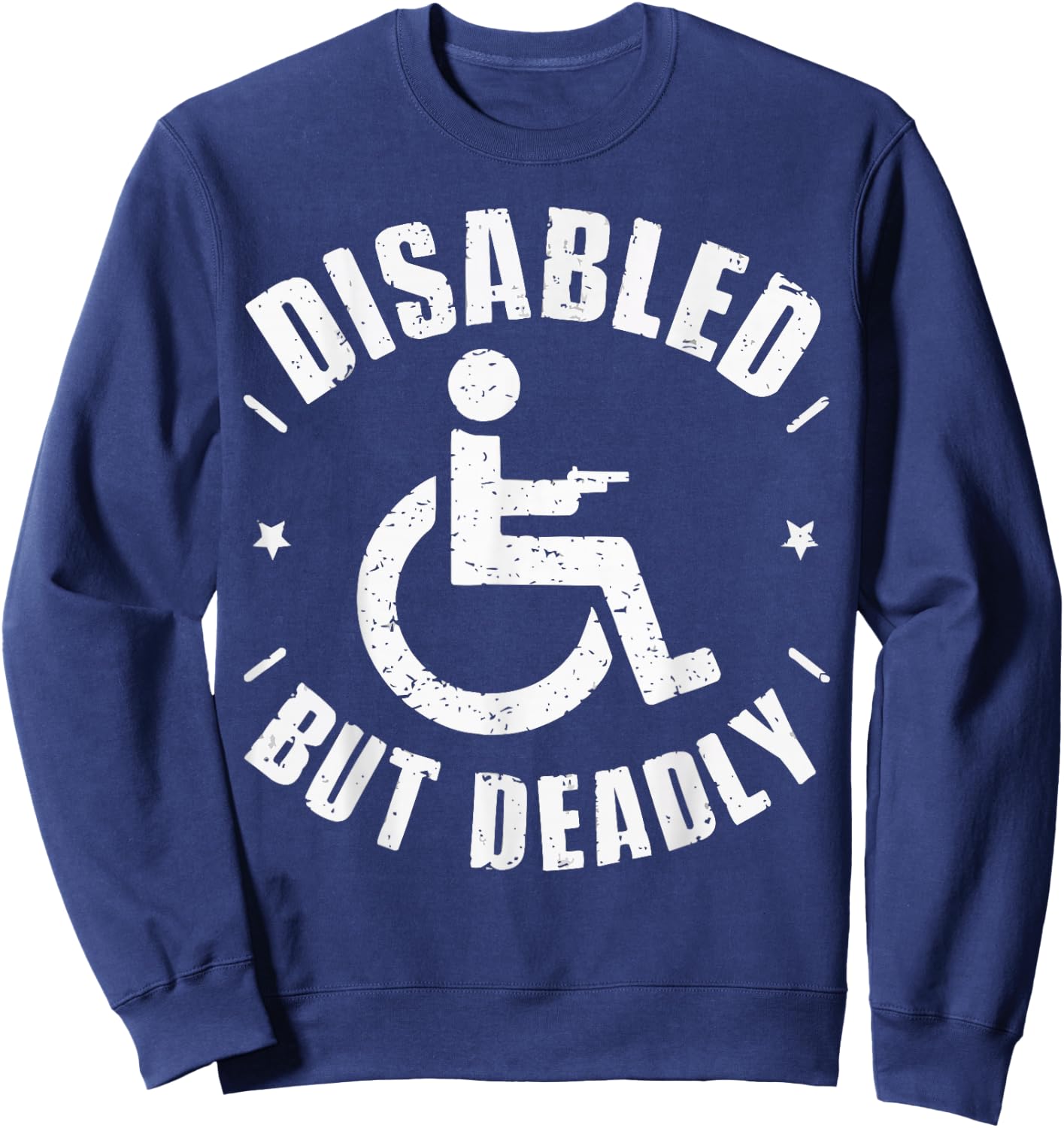 Disabled Veteran Handicap Military Soldier Veterans Day Sweatshirt - Sweatshirt | Navy