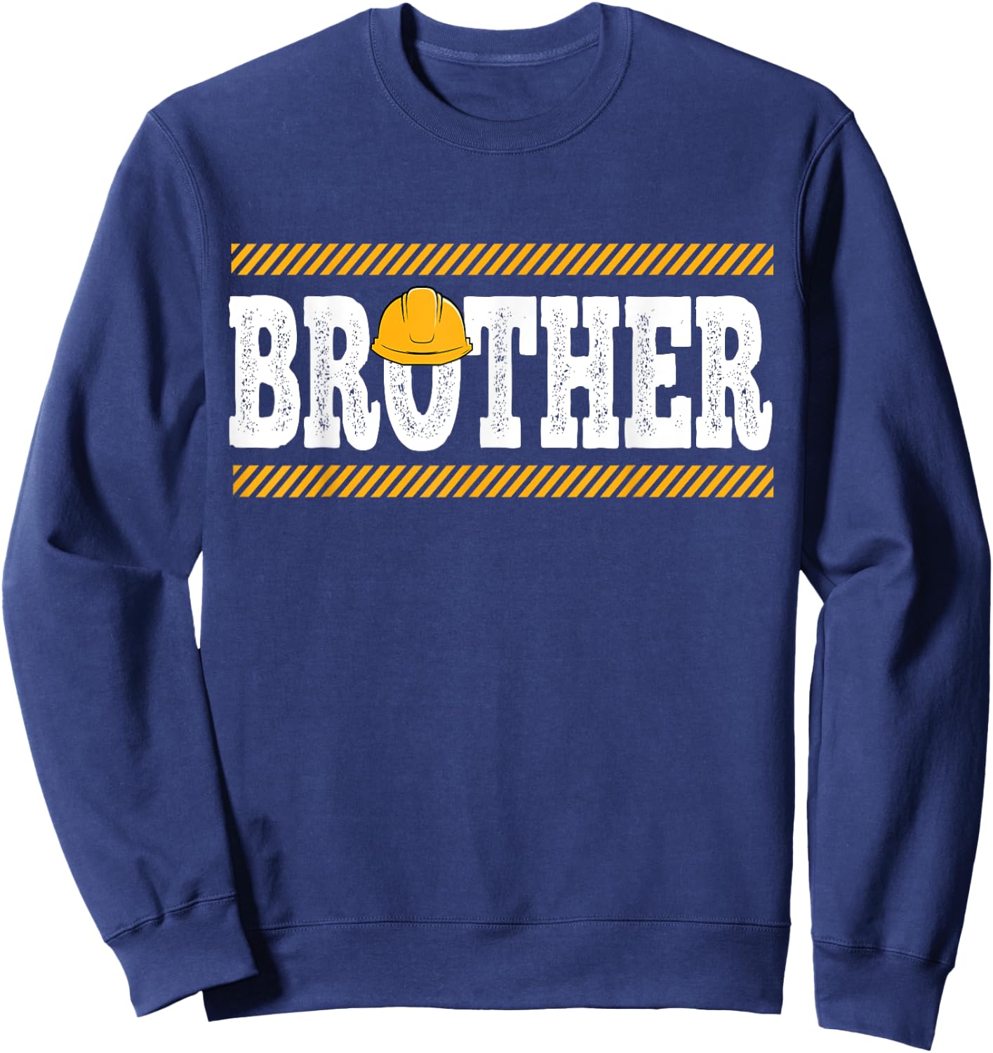 Funny Brother Construction Excavator Kids Boy Family Set Sweatshirt - Sweatshirt | Navy