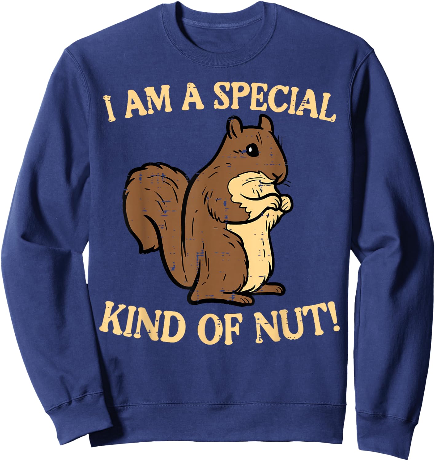 Squirrel Im Special Kind Of Nut Funny Boys Girls Kids Women Sweatshirt - Sweatshirt | Navy