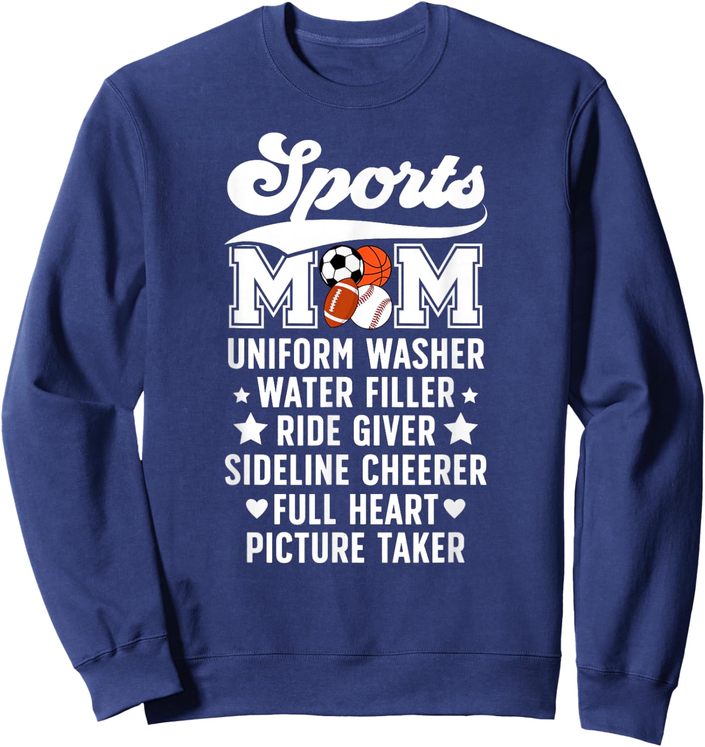 Sports Mom Definition Sports Mama Sports Mother Sport Mom Sweatshirt - Sweatshirt | Navy