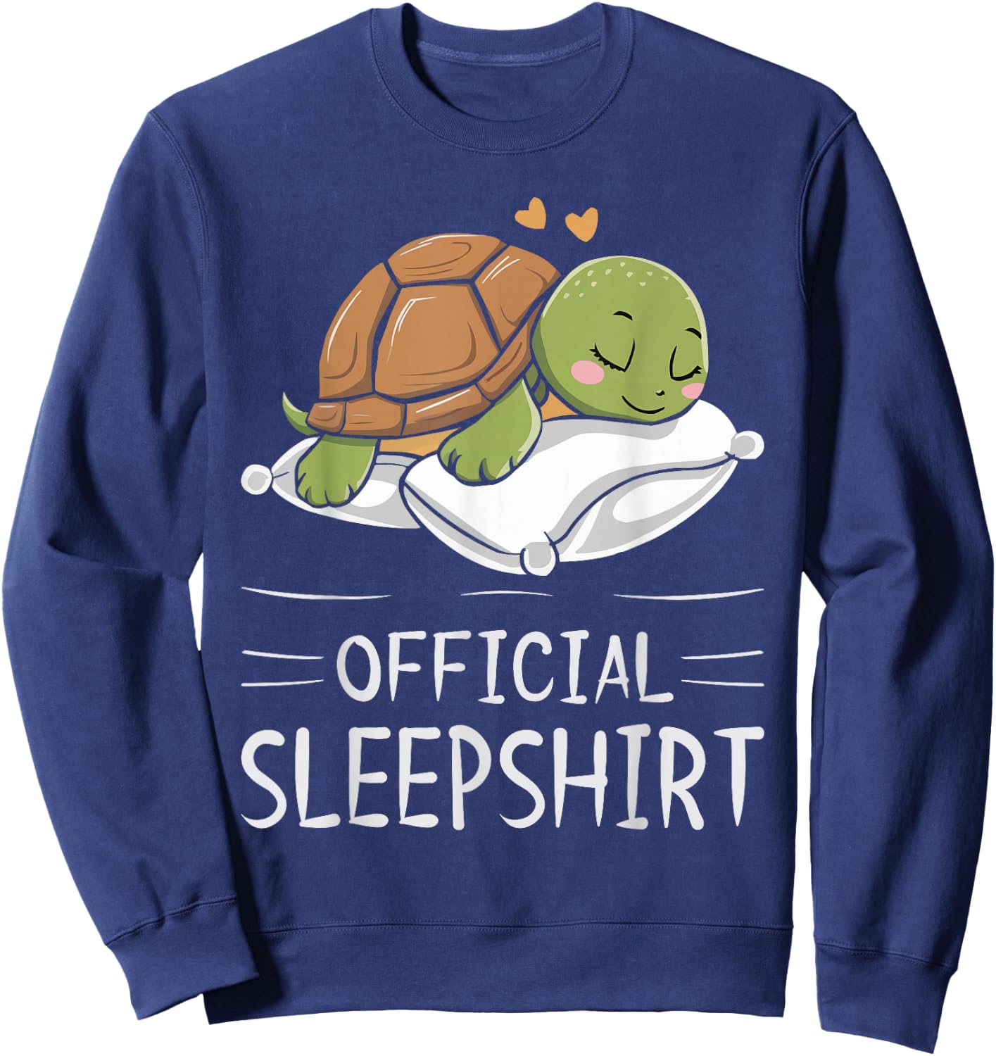 Turtle Official Sleepshirt Sleeping Turtles Sweatshirt - Sweatshirt | Navy