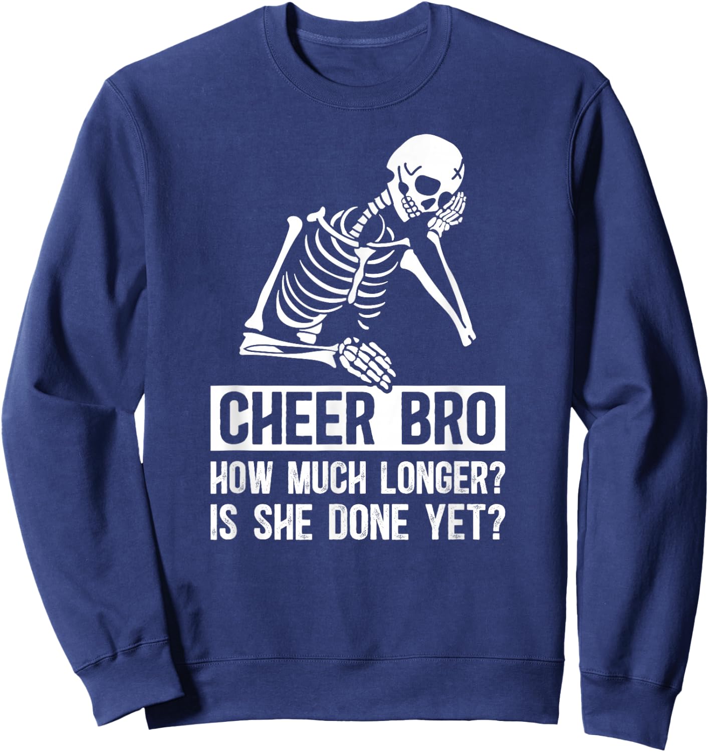 Cheer Brother Funny Cheerleader Brother Cheerleading Brother Sweatshirt - Sweatshirt | Navy