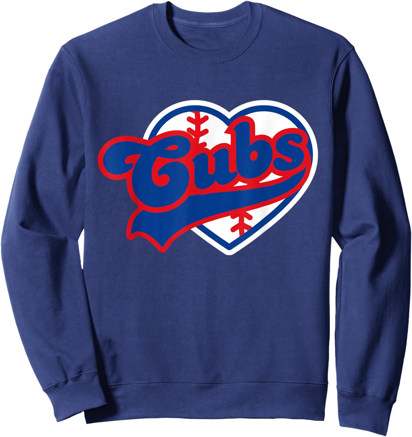Retro Cubs Last Name Personalized Apparel Cubs Lover Men Sweatshirt - Sweatshirt | Navy