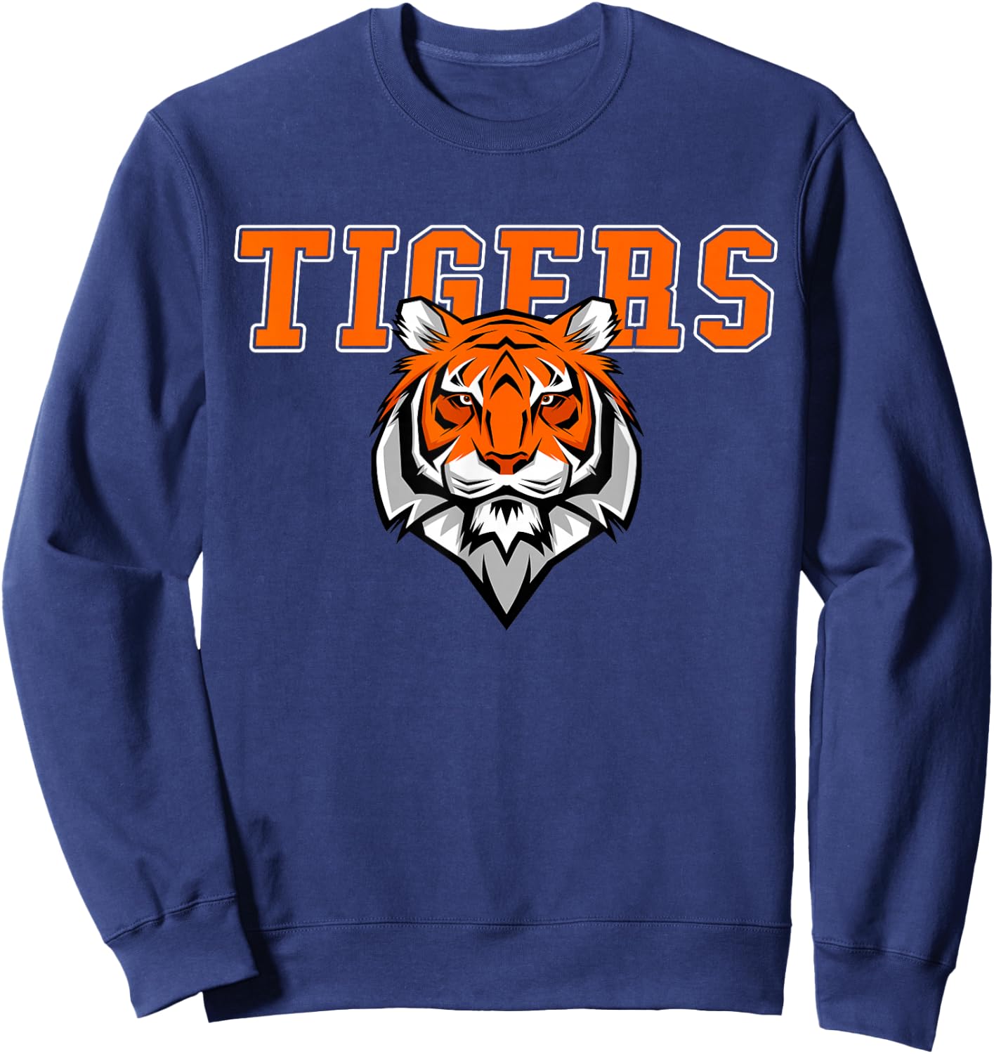 Tigers Volleyball Team - Tiger Mascot Sport Gift Sweatshirt - Sweatshirt | Navy