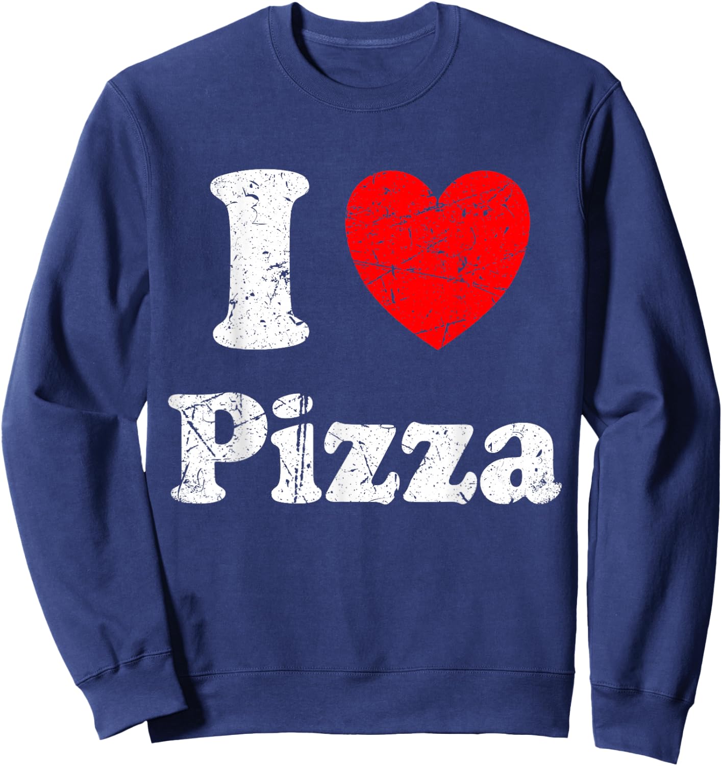 I Love Pizza Graphic Sweatshirt - Sweatshirt | Navy