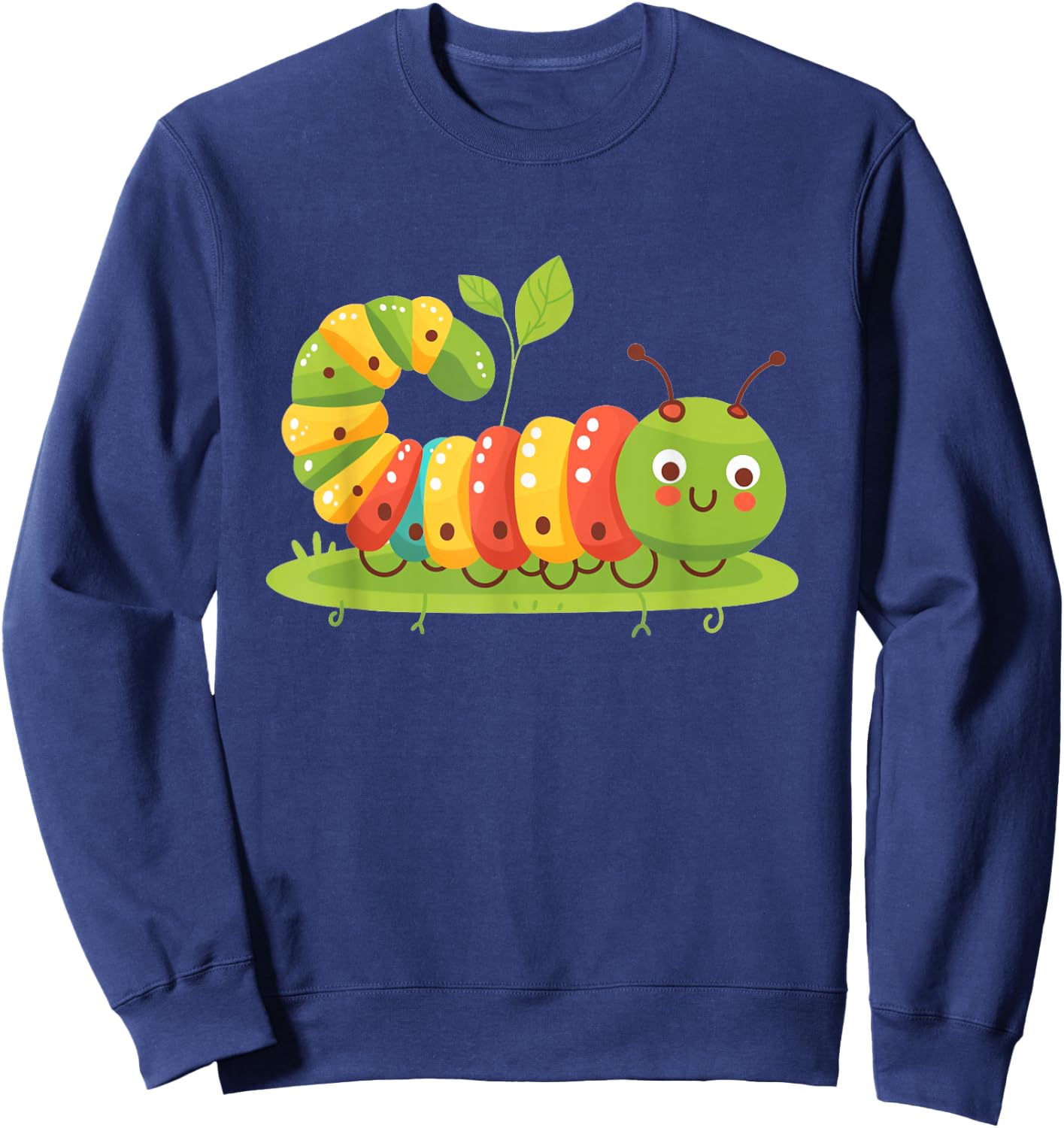 Funny multicolor Caterpillar Costume Sweatshirt - Sweatshirt | Navy