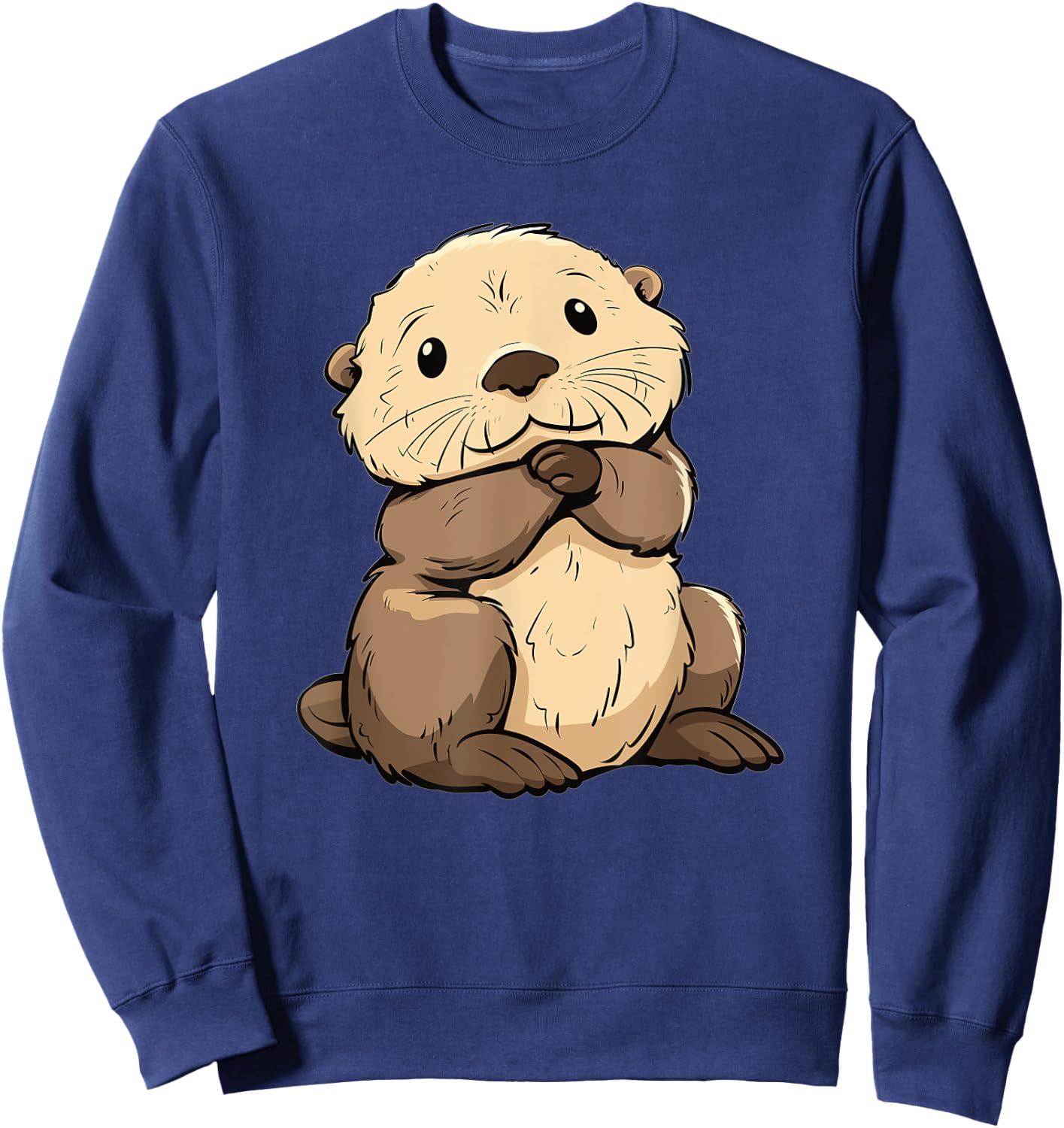 Cute Sea Otter Sweatshirt - Sweatshirt | Navy
