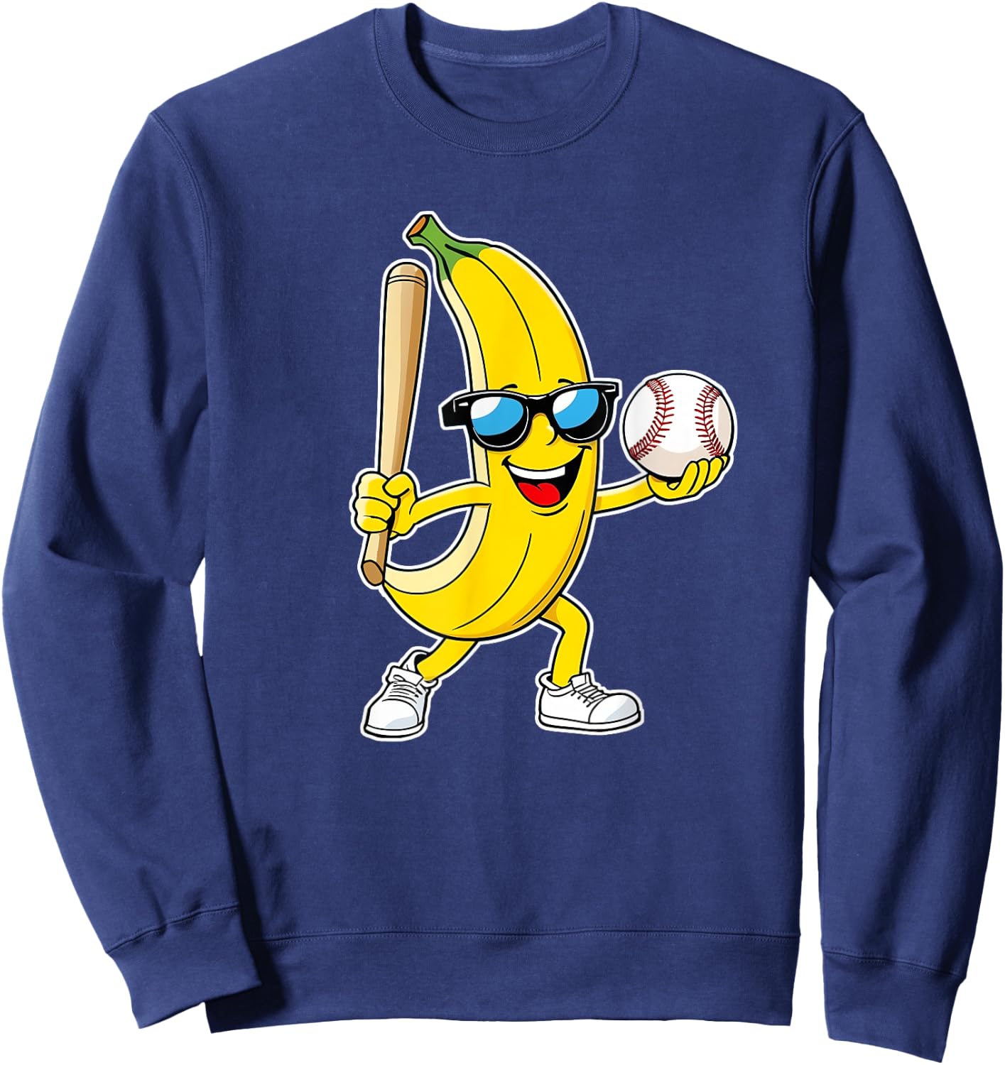 Banana Funny Bananas Men Women Kids Youth Sweatshirt - Sweatshirt | Navy