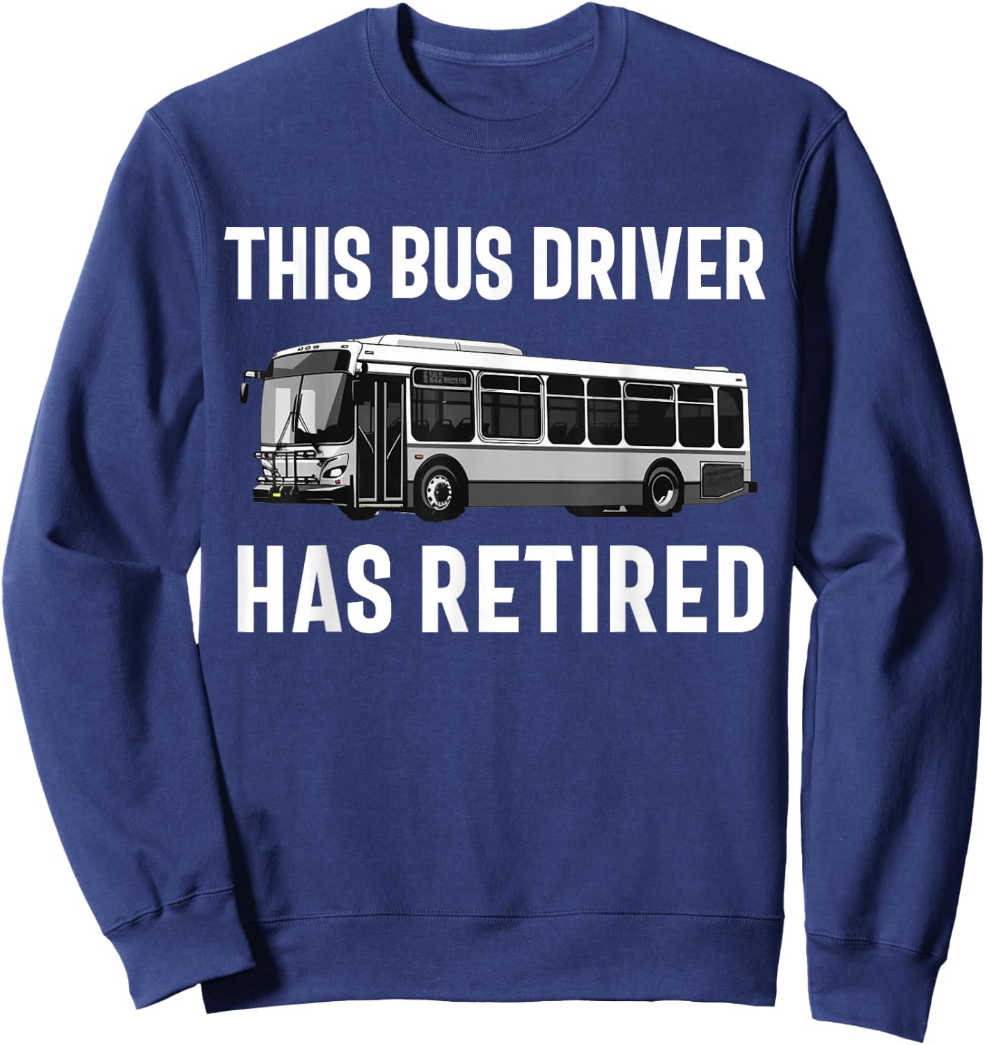 Public Bus Driver Bus Operator Transit Shuttle Bus Men Women Sweatshirt - Sweatshirt | Navy