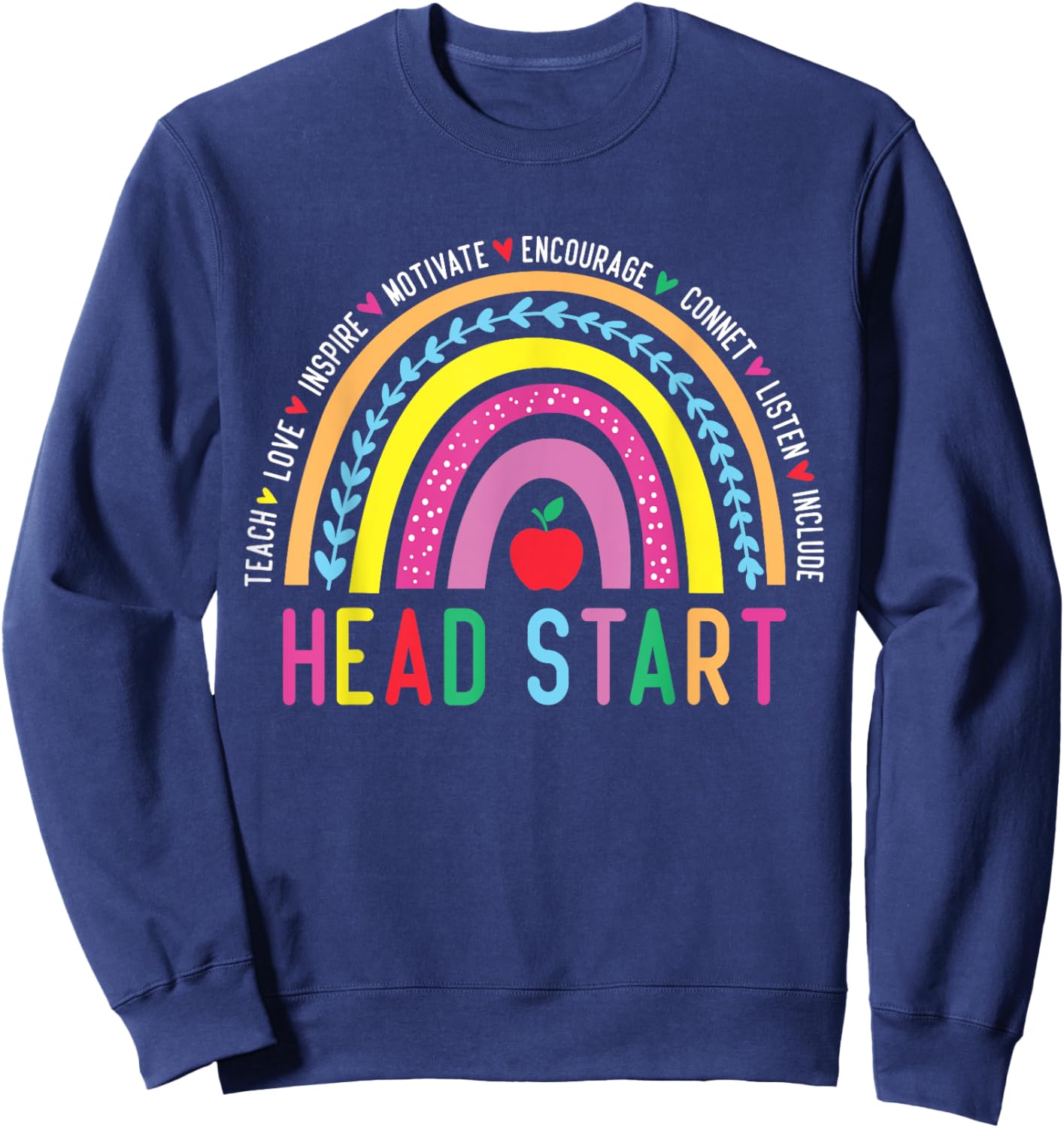 Back to School Head Start Squad Homeschool Headstart Teacher Sweatshirt - Sweatshirt | Navy