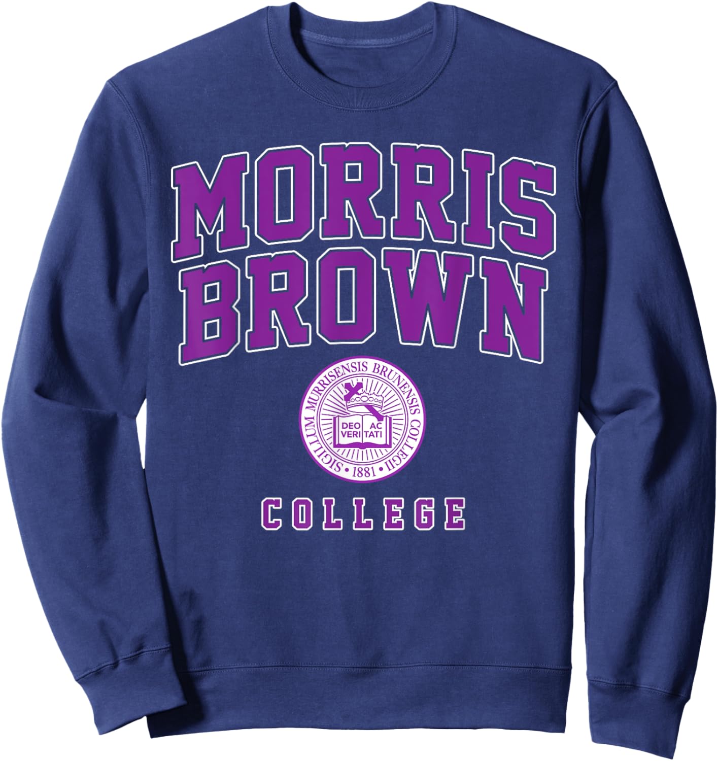 Morris Brown College Arch Vintage Sports Design Men Women Sweatshirt - Sweatshirt | Navy