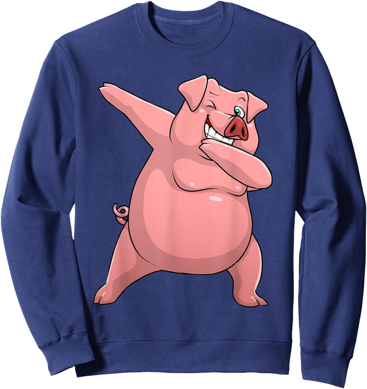 Cute Pig Art Women Kids Livestock Farming Pig Lovers Sweatshirt - Sweatshirt | Navy