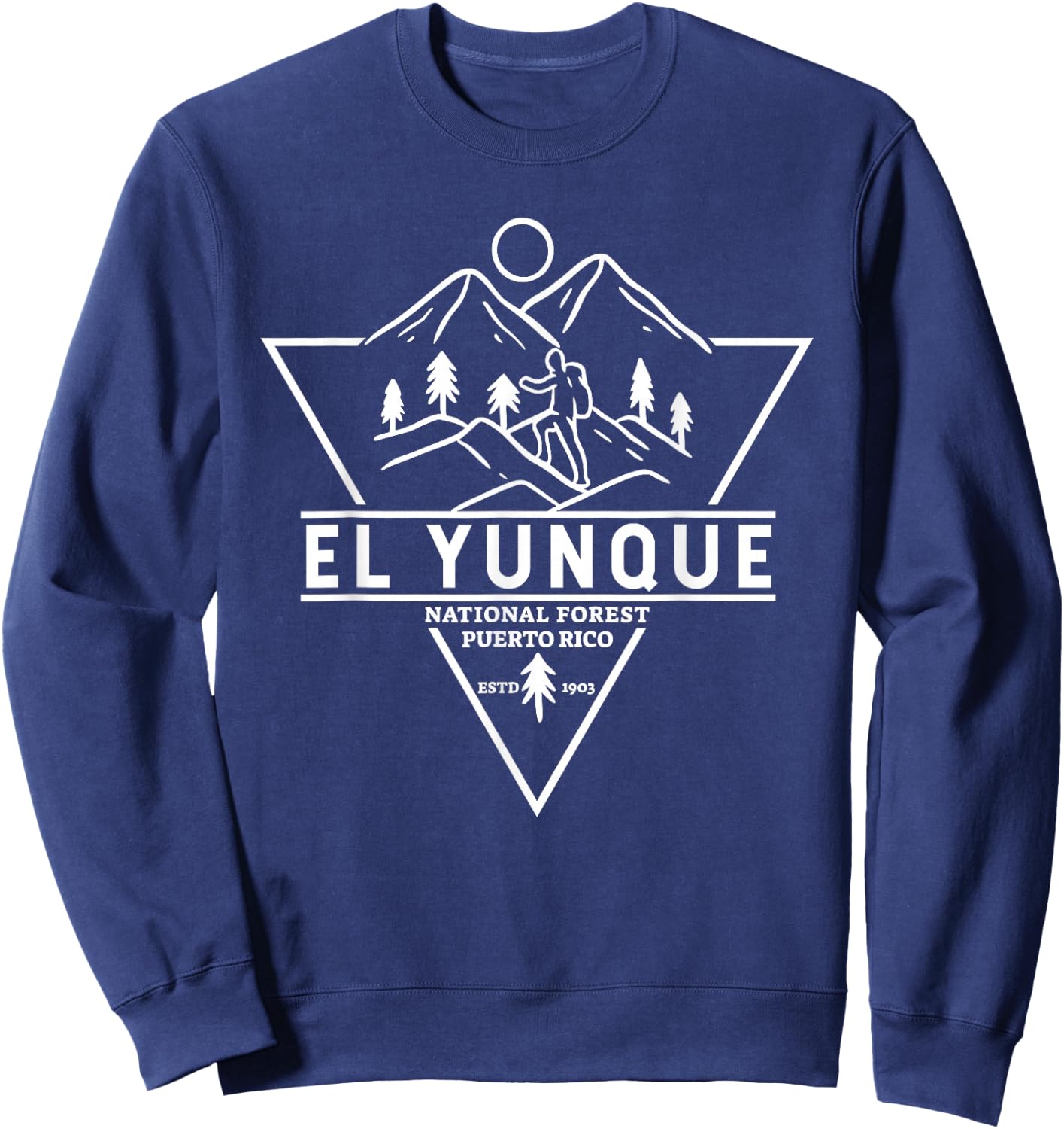 El Yunque National Forest Puerto Rico Badge Sweatshirt - Sweatshirt | Navy