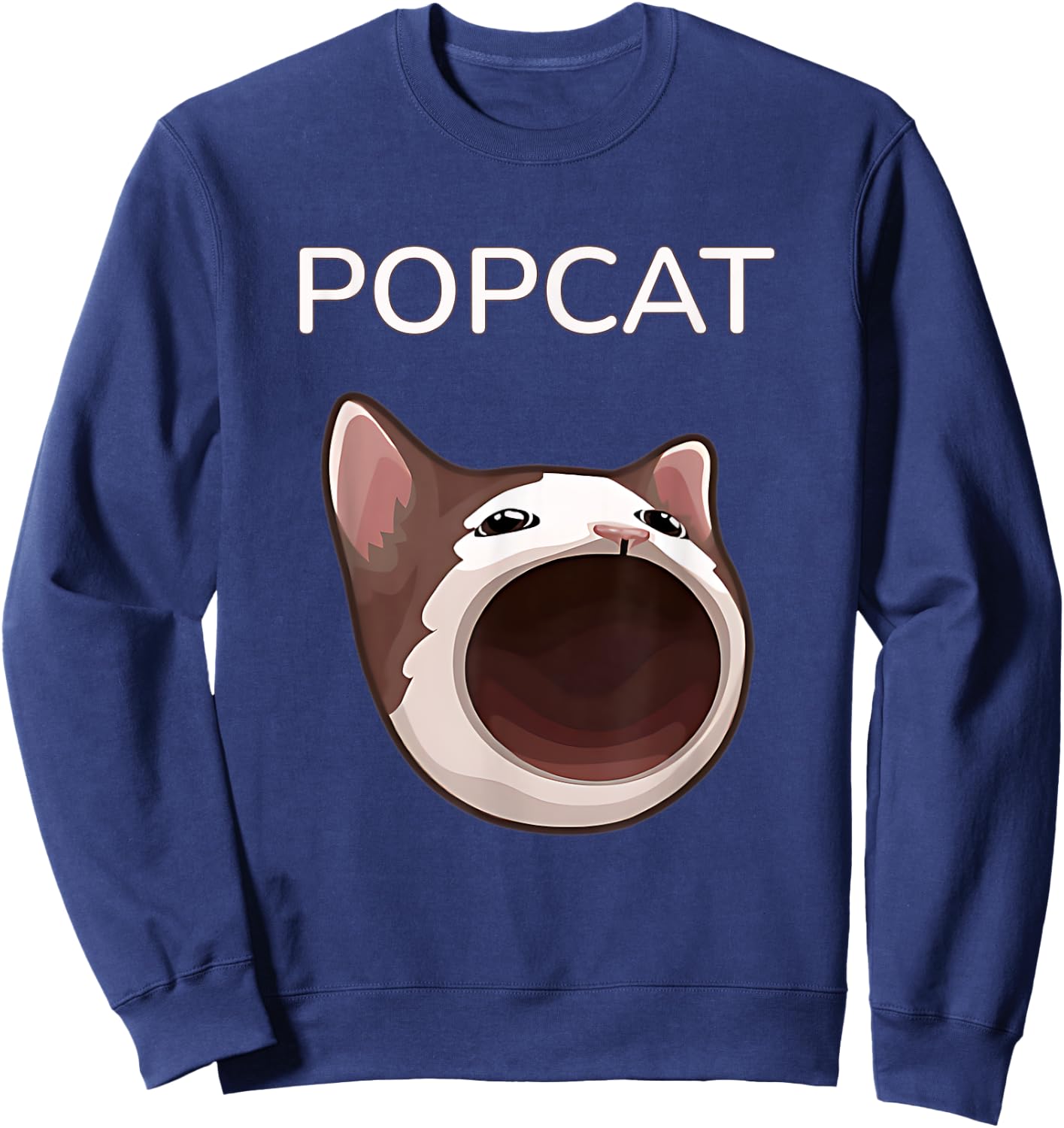 Popcat Meme Coin - Strengthening the Solana Community Sweatshirt - Sweatshirt | Navy