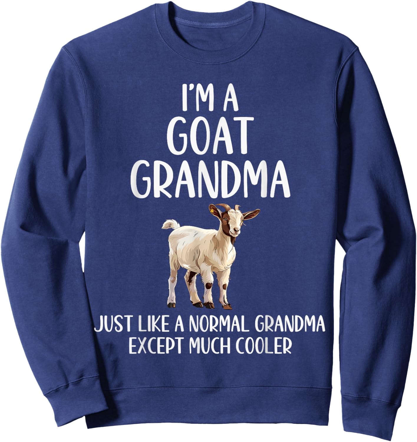 Goat Grandma Definition Animals Lover Farmer Mothers Day Sweatshirt - Sweatshirt | Navy