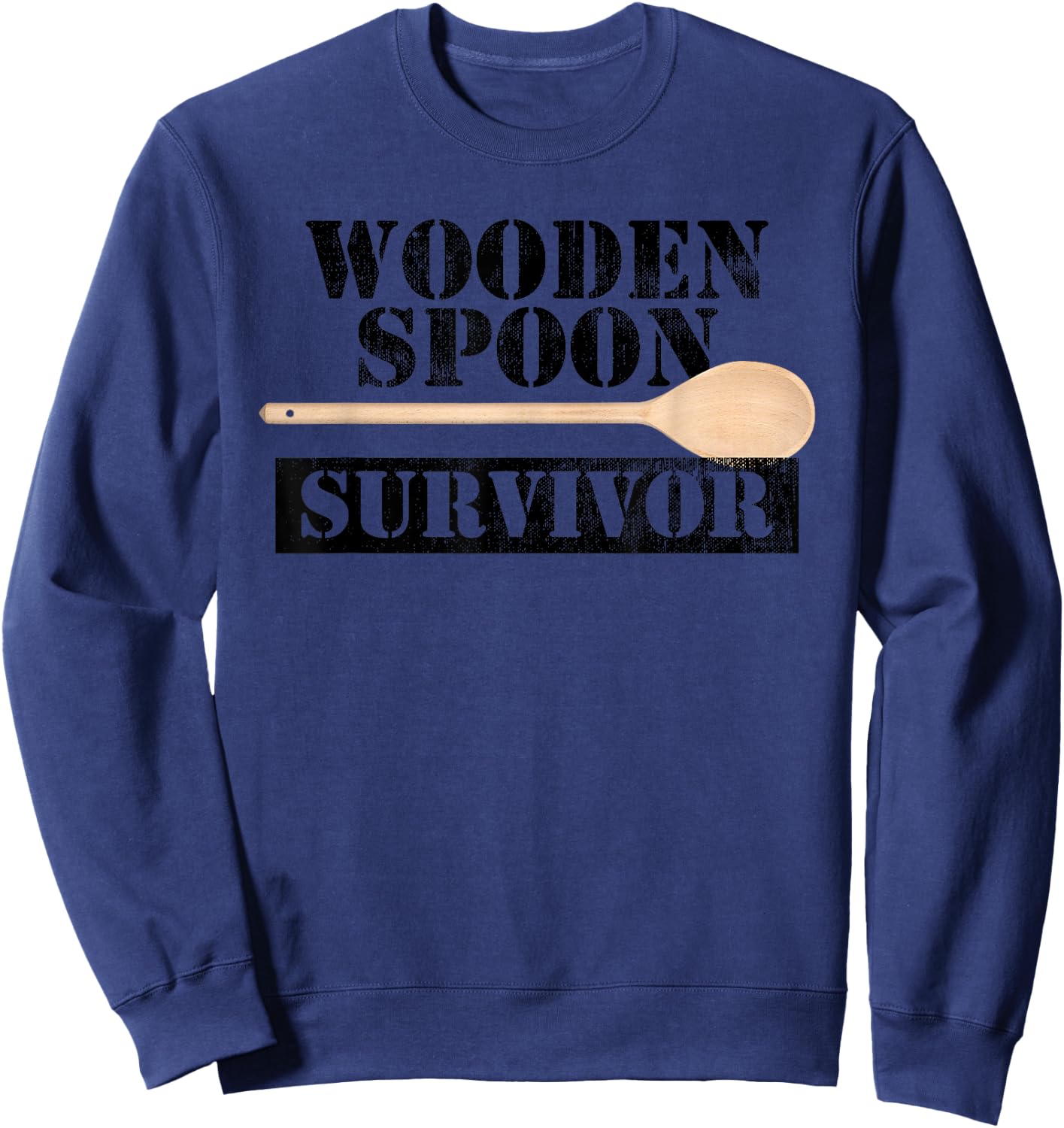 Funny Filipino Pride - Wooden Spoon Survivor Sweatshirt - Sweatshirt | Navy