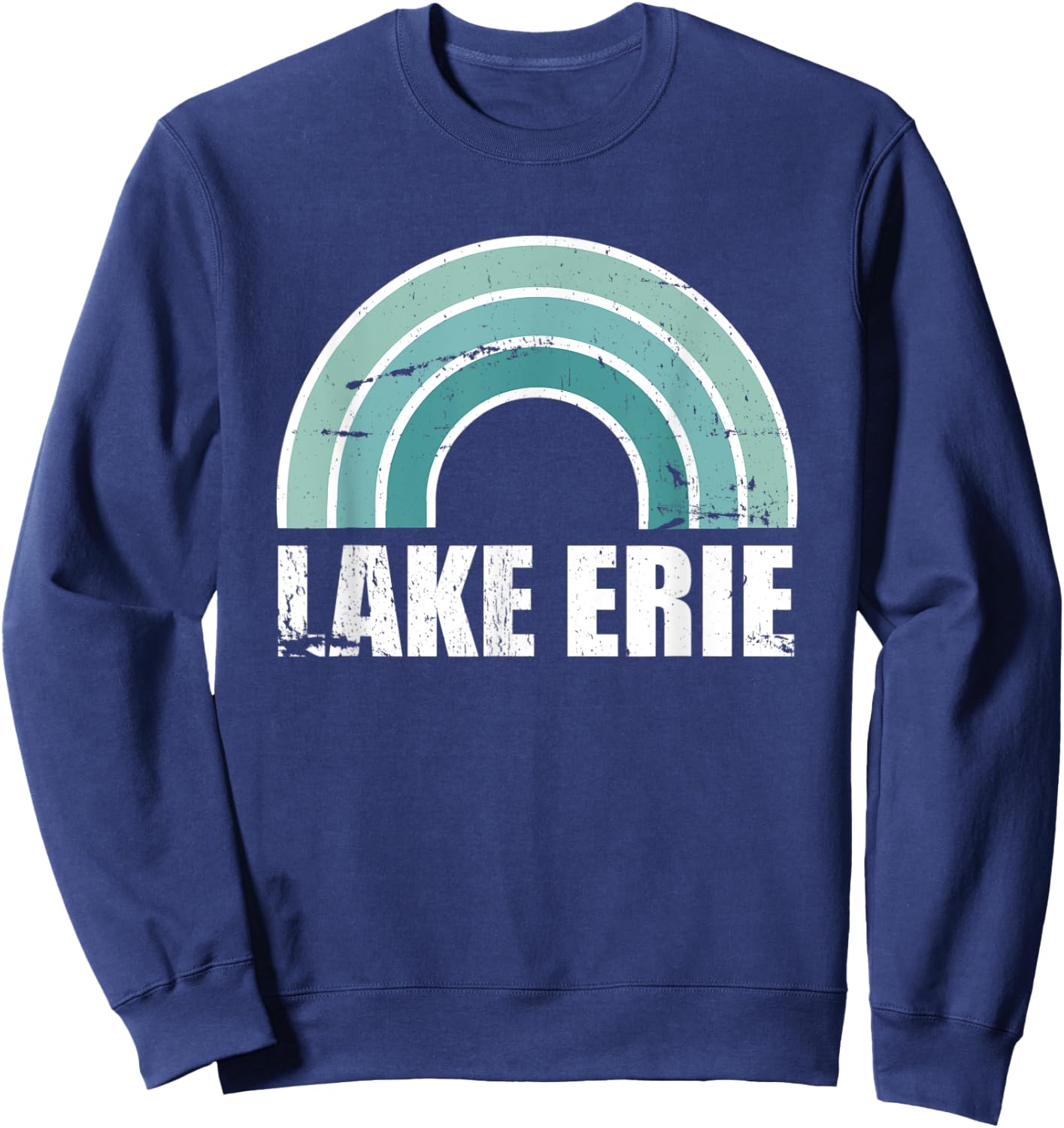Lake Erie Michigan Family Vacation Sweatshirt - Sweatshirt | Navy