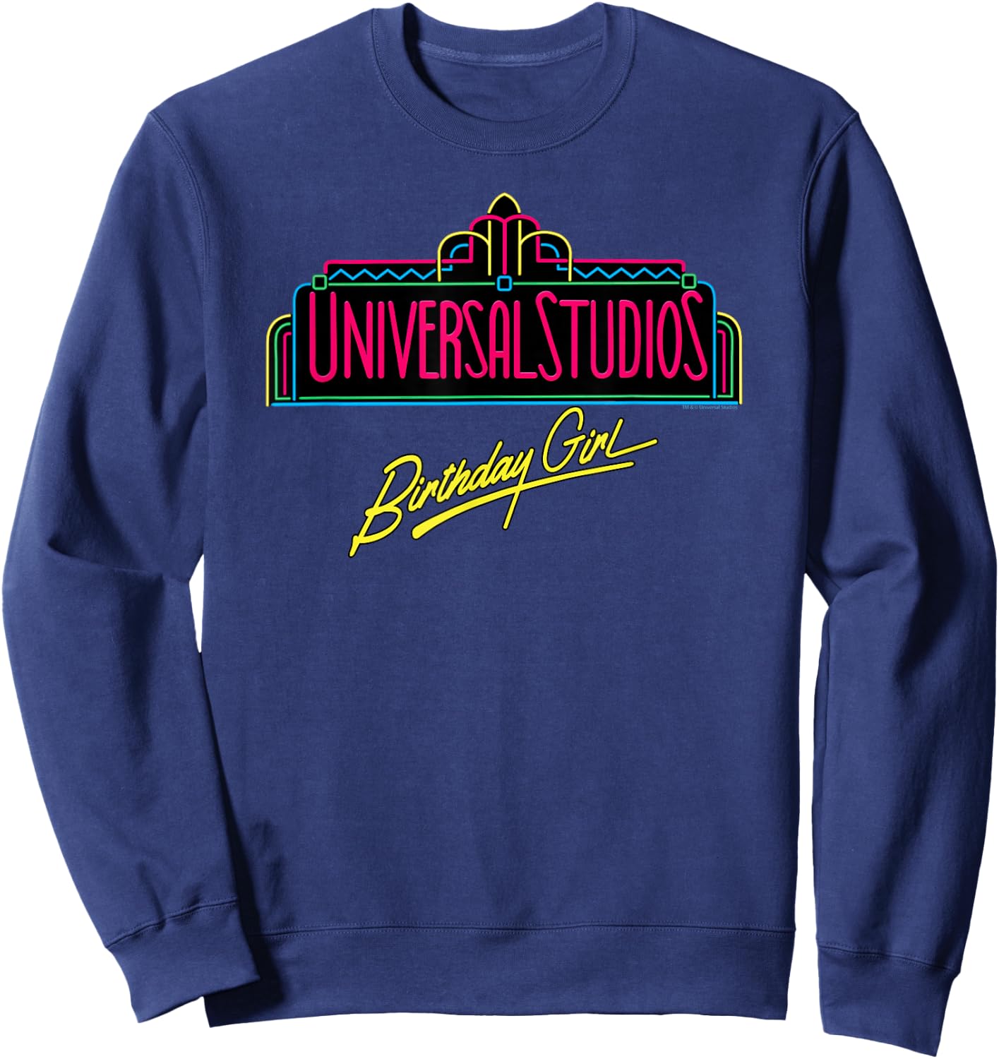 Universal Studios Marquee Birthday Girl Sweatshirt - Sweatshirt | Navy