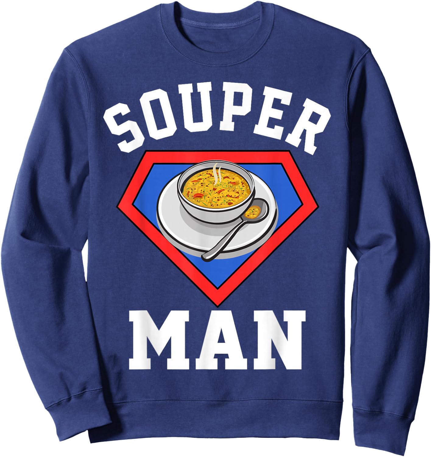 Souper Puns Fun Soup Lover Outfit For Kids Sweatshirt - Sweatshirt | Navy