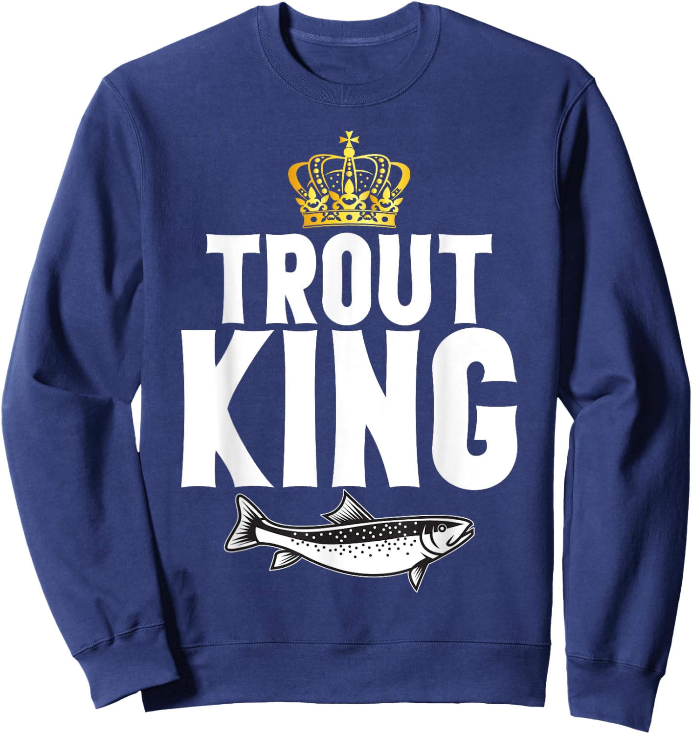 Trout King Trout Sweatshirt - Sweatshirt | Navy