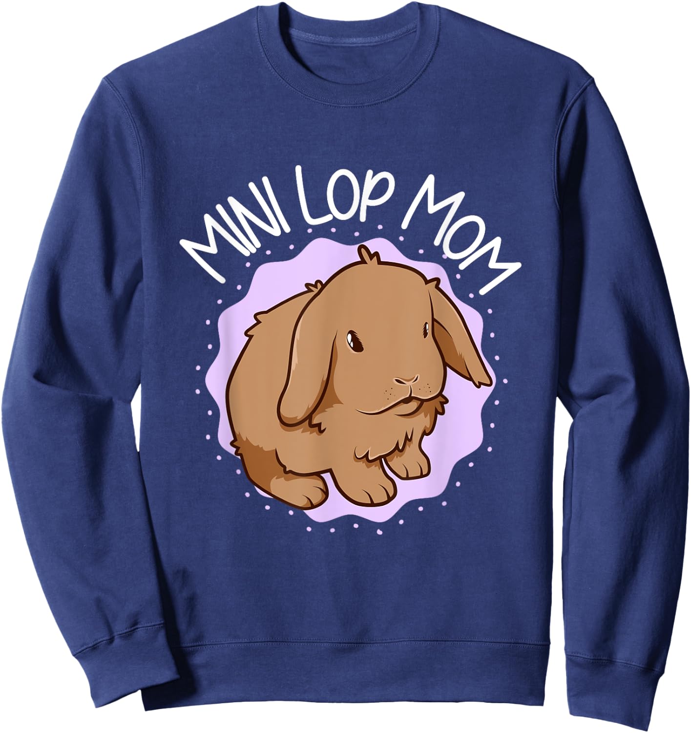 Mini Lop Mom Sweatshirt - Sweatshirt | Navy