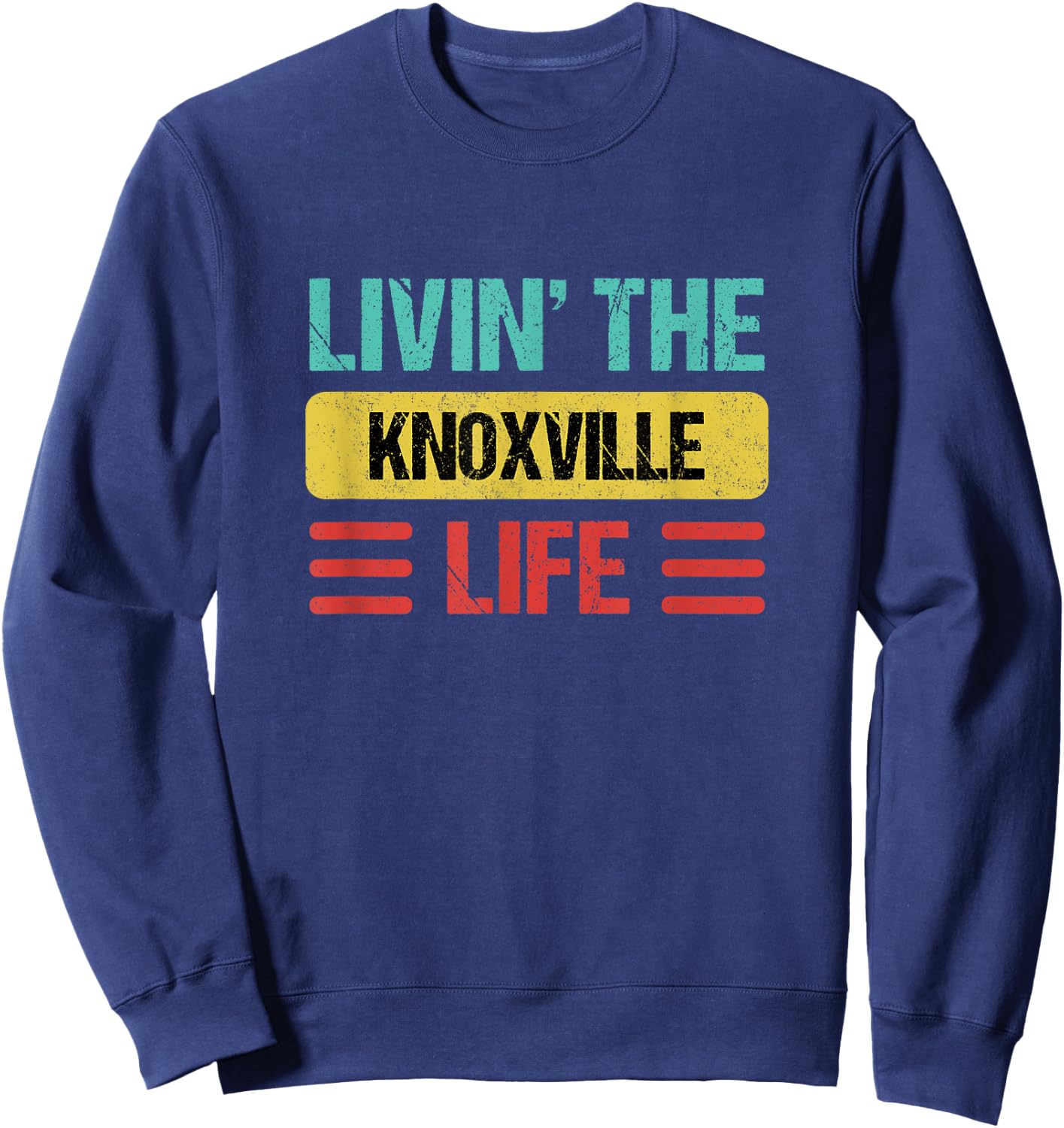 Knoxville Tennessee Shirts & Gifts Knoxville - -Adults, -Kids - Black - Small - Short Sleeve - Cotton, Cotton Blend - Modern Lightweight - - Straight - Imported Sweatshirt - Sweatshirt | Navy