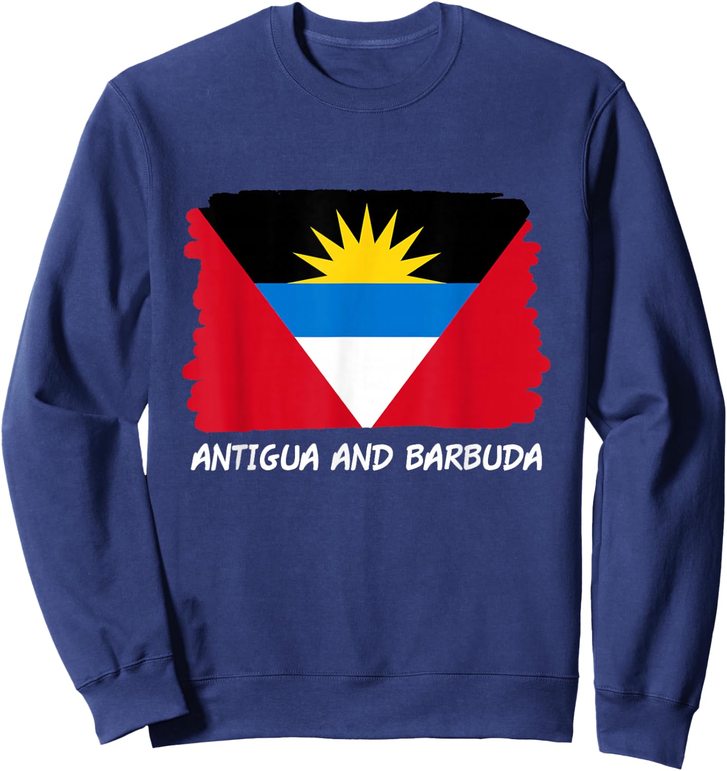 Antigua and Barbuda Flag Sweatshirt - Sweatshirt | Navy
