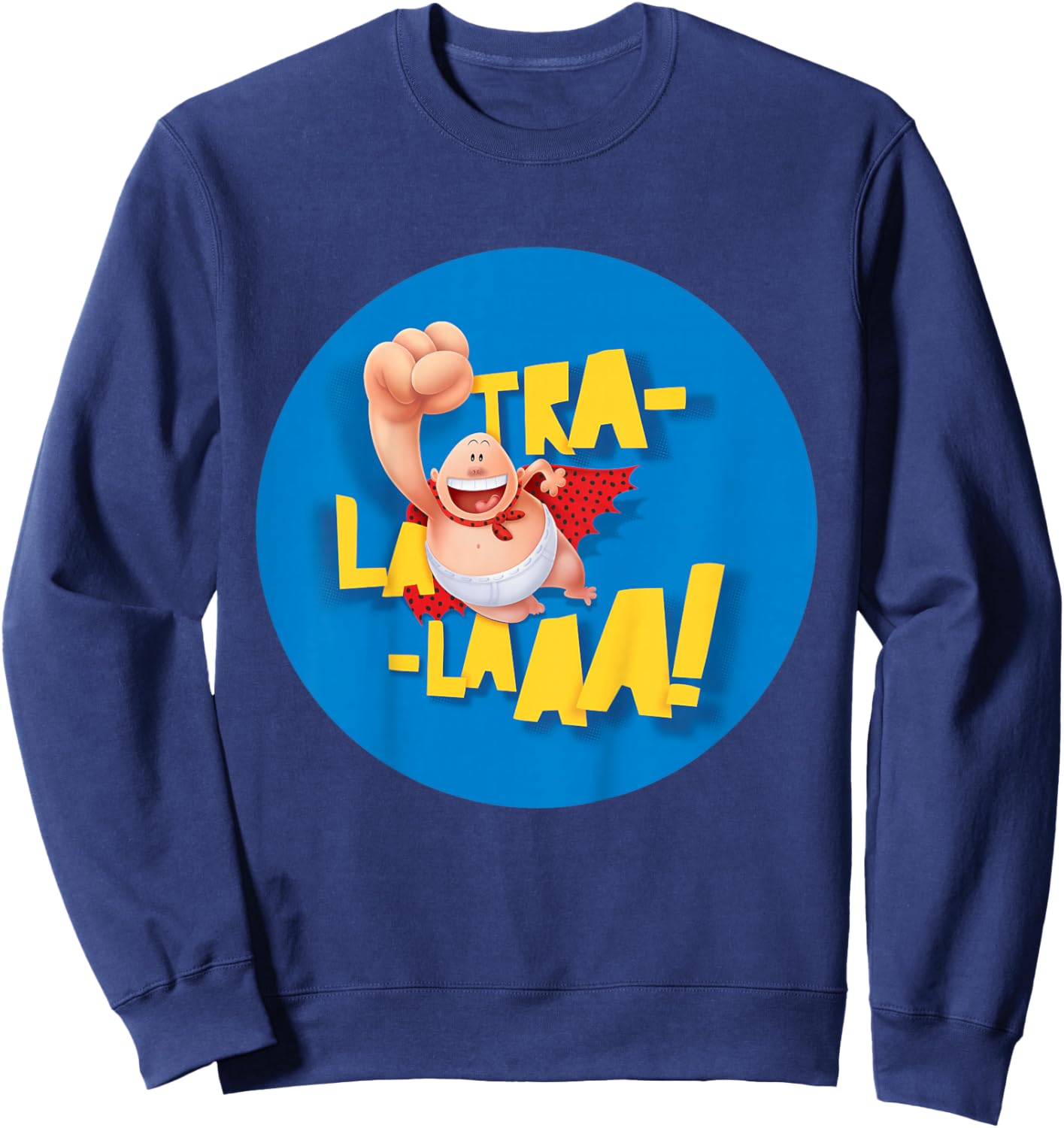 DreamWorks Captain Underpants TRA-LA-LAAA! in Blue Shirt Sweatshirt - Sweatshirt | Navy